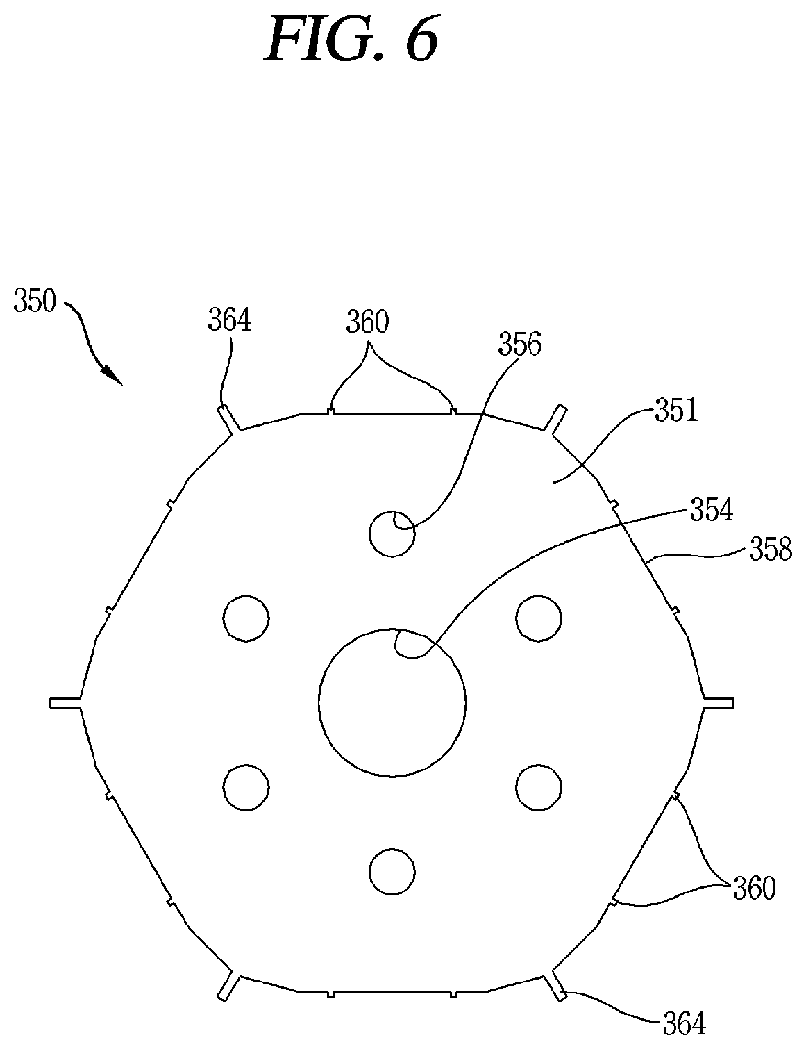 Patent US11777347 Figure 6 – Motor having a first rotor core containing magnets and a second rotor core made of magnetic material