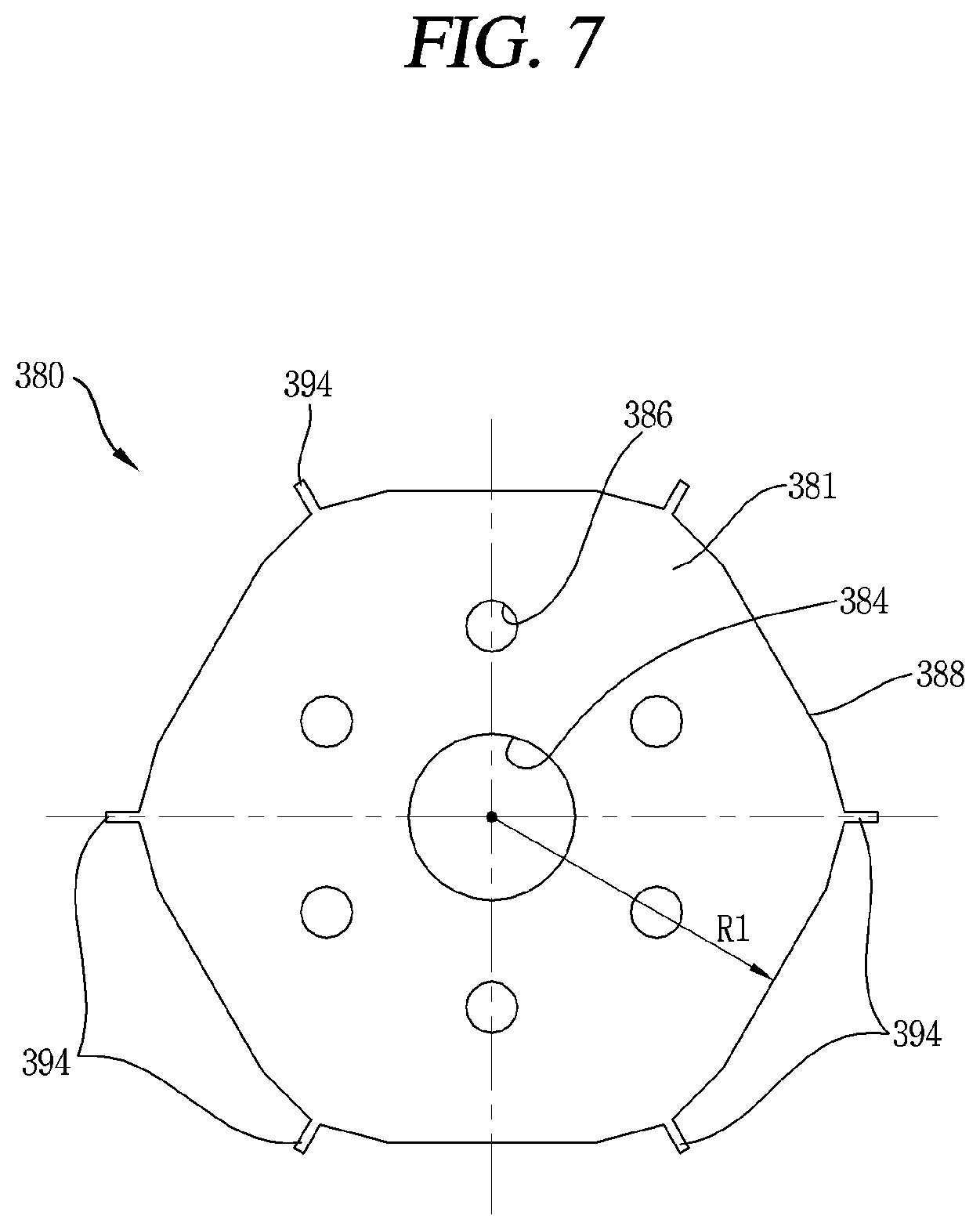 Patent US11777347 Figure 7 – Motor having a first rotor core containing magnets and a second rotor core made of magnetic material