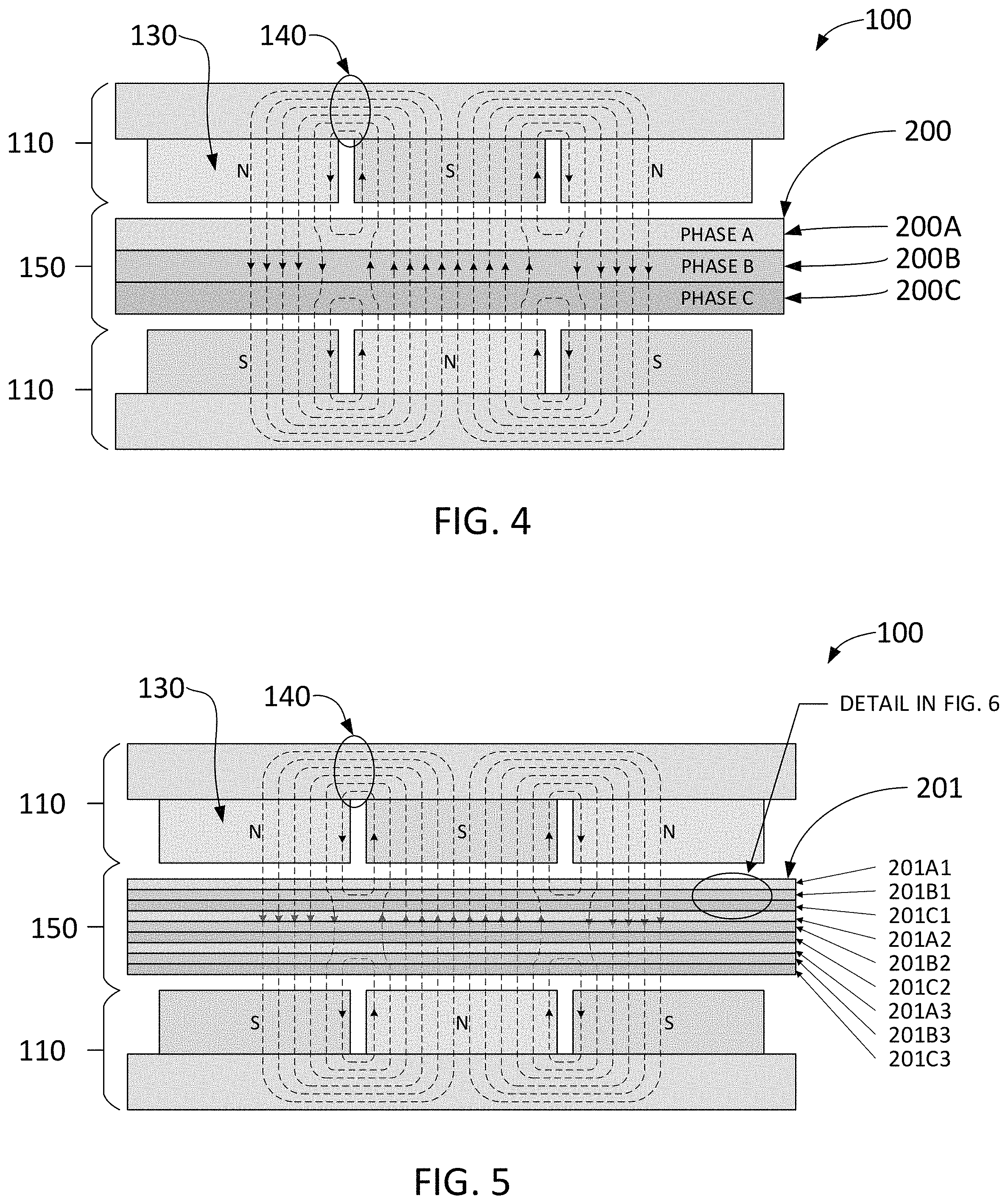 Patent US11777354 Figure 4 – Axial field rotary energy device having PCB stator with non-linear traces