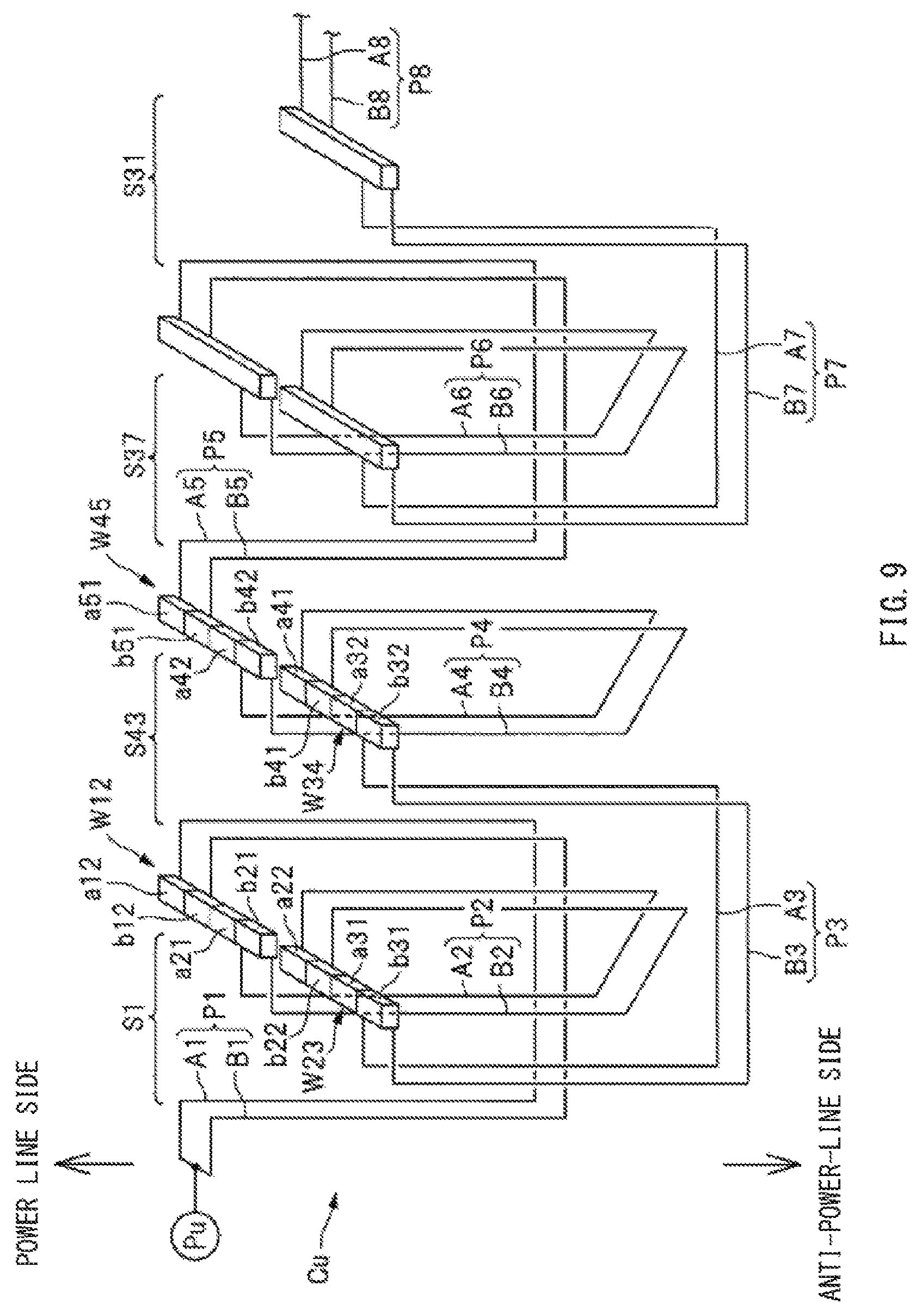 Patent US11777355 Figure 9 – Stator and electric rotating machine