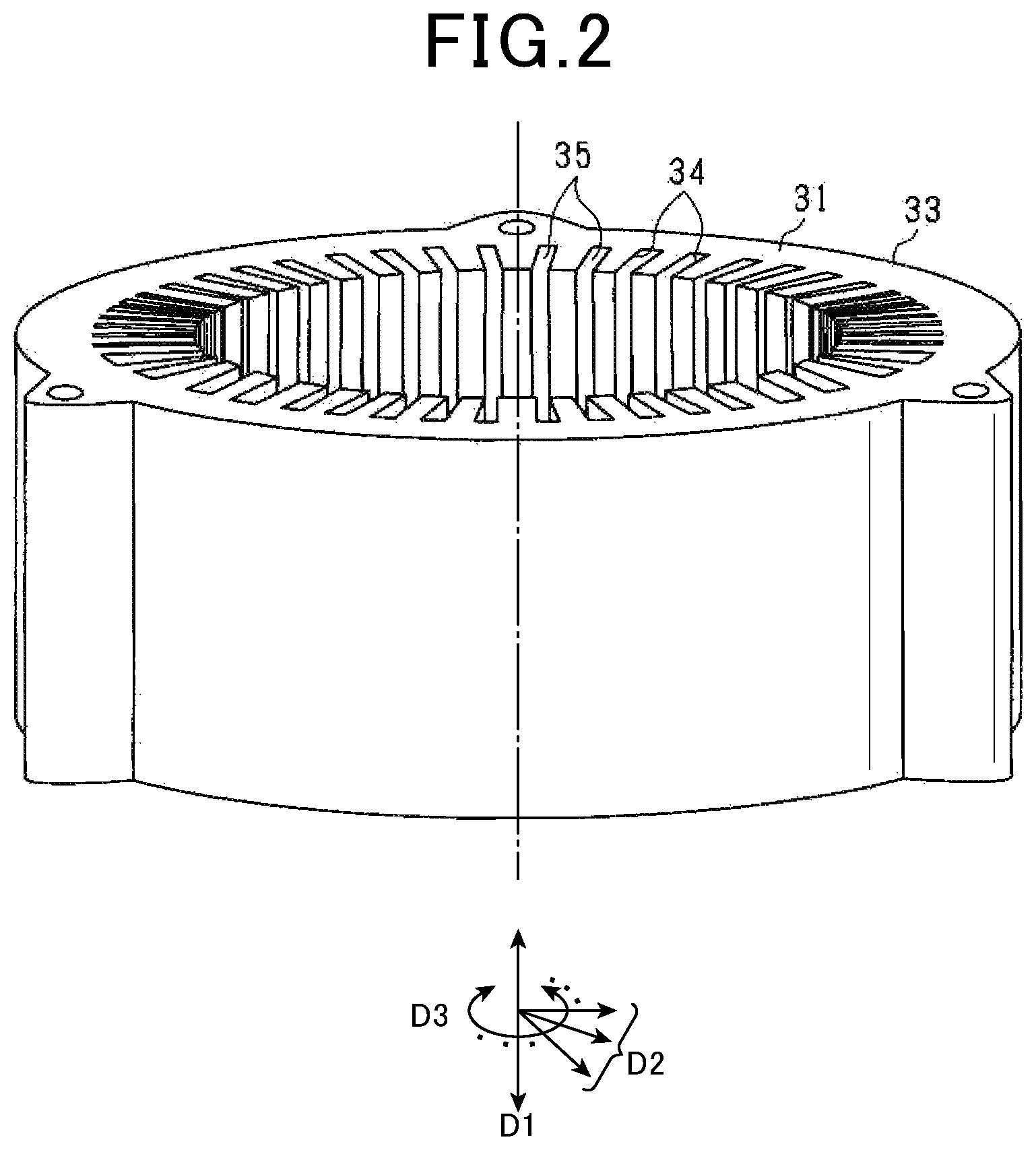 Patent US11777356 Figure 2 – Rotating electric machine