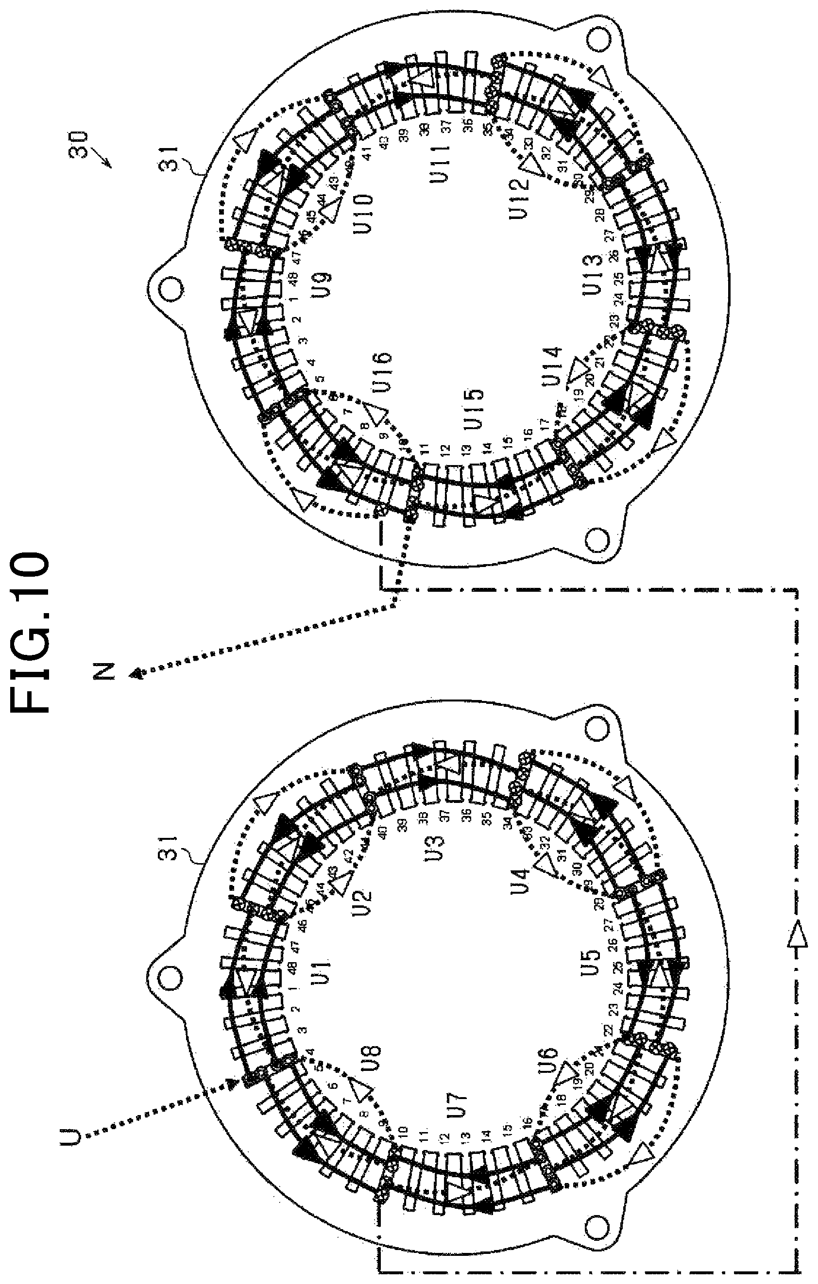 Patent US11777356 Figure 7 – Rotating electric machine