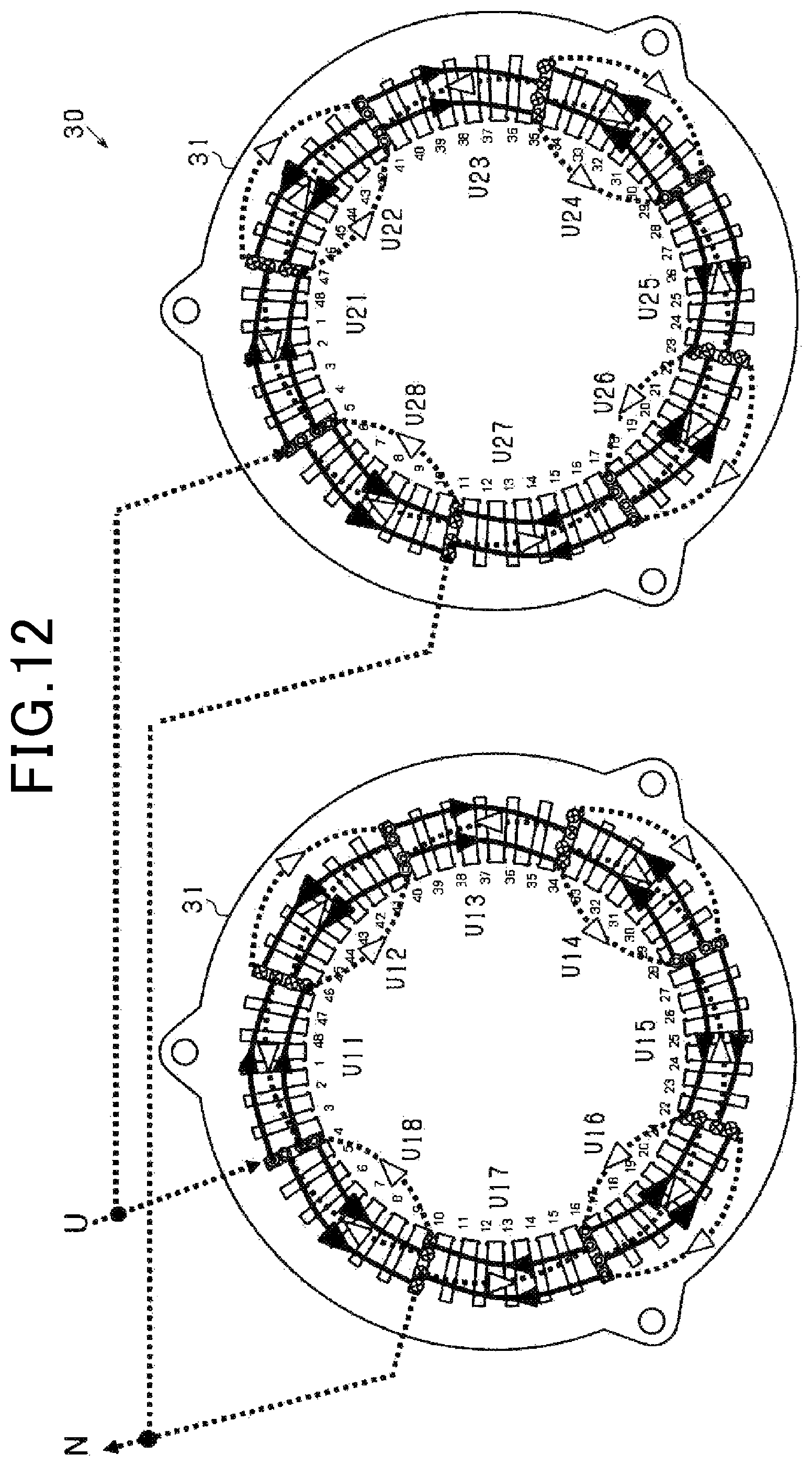 Patent US11777356 Figure 9 – Rotating electric machine