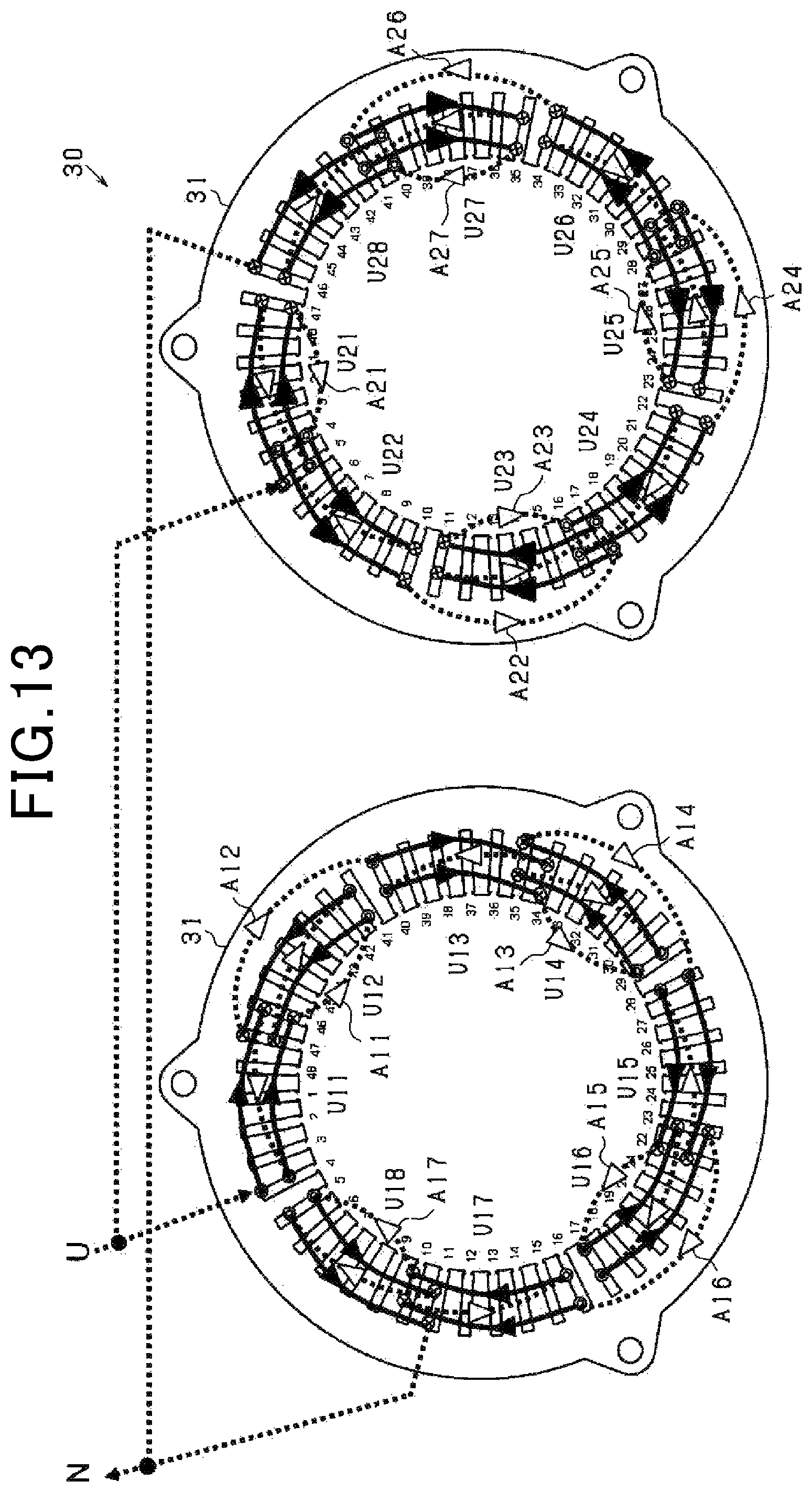 Patent US11777356 Figure 10 – Rotating electric machine
