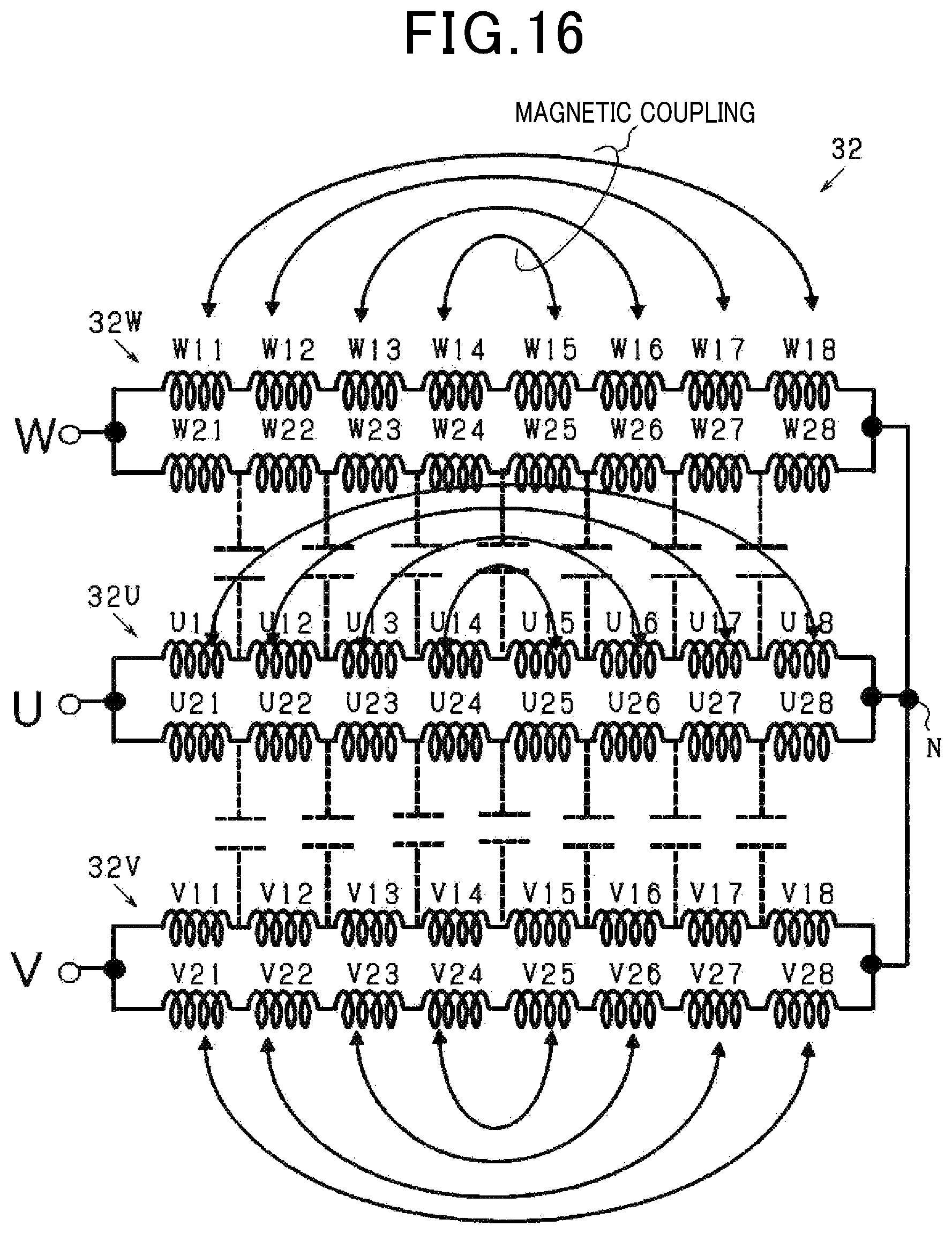 Patent US11777356 Figure 13 – Rotating electric machine