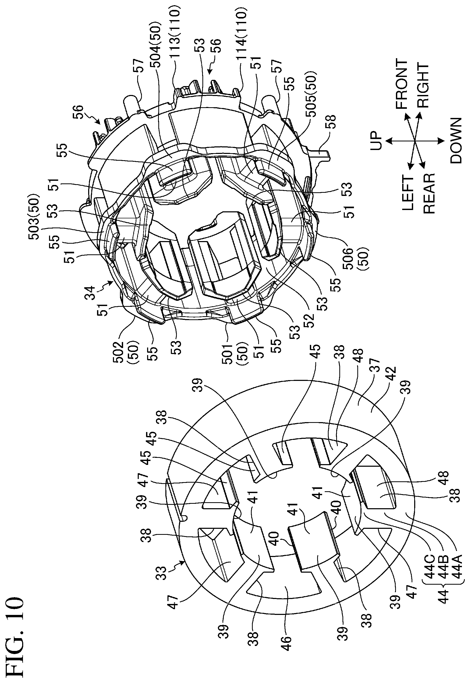 Patent US11777359 Figure 10 – Electric work machine