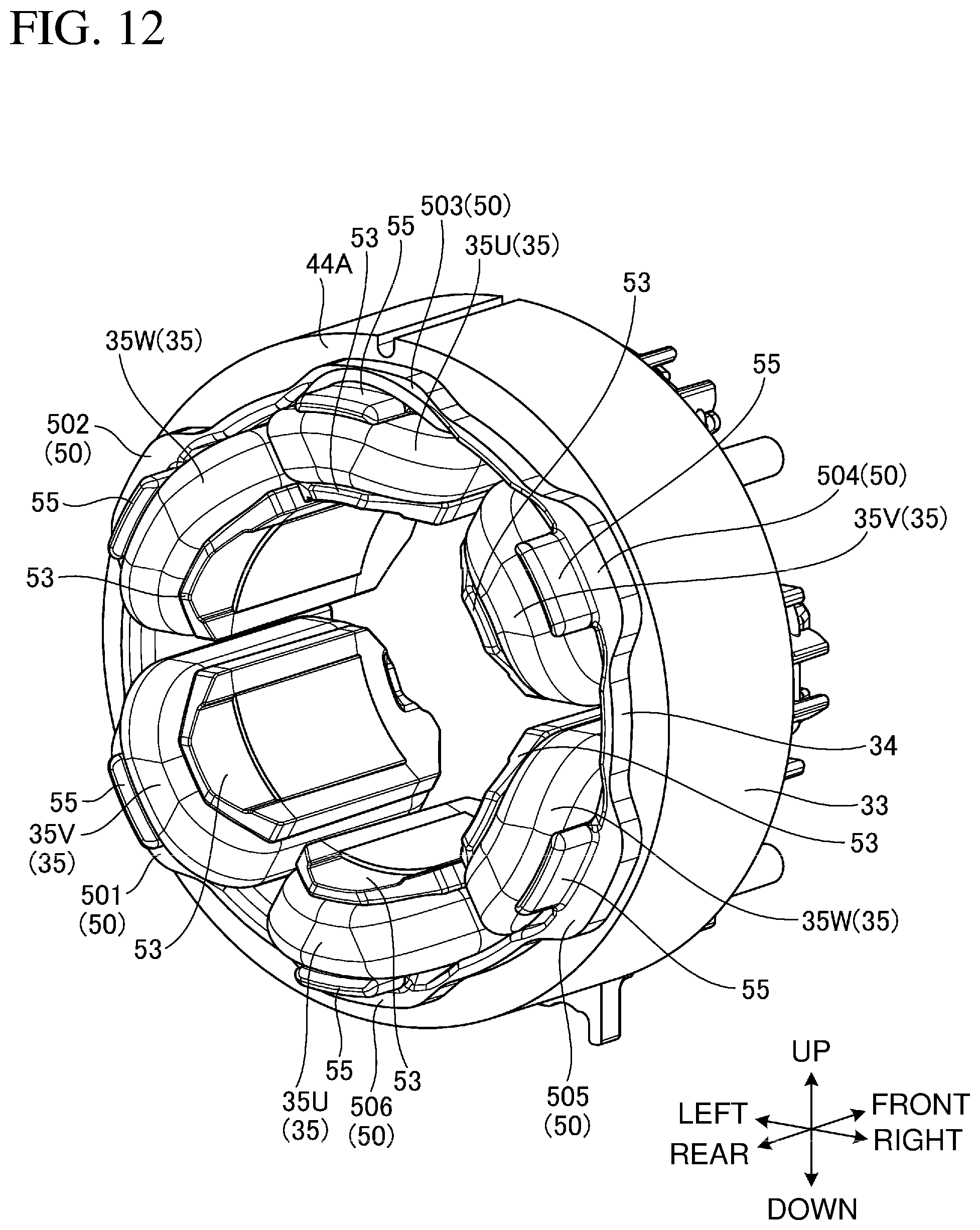 Patent US11777359 Figure 12 – Electric work machine