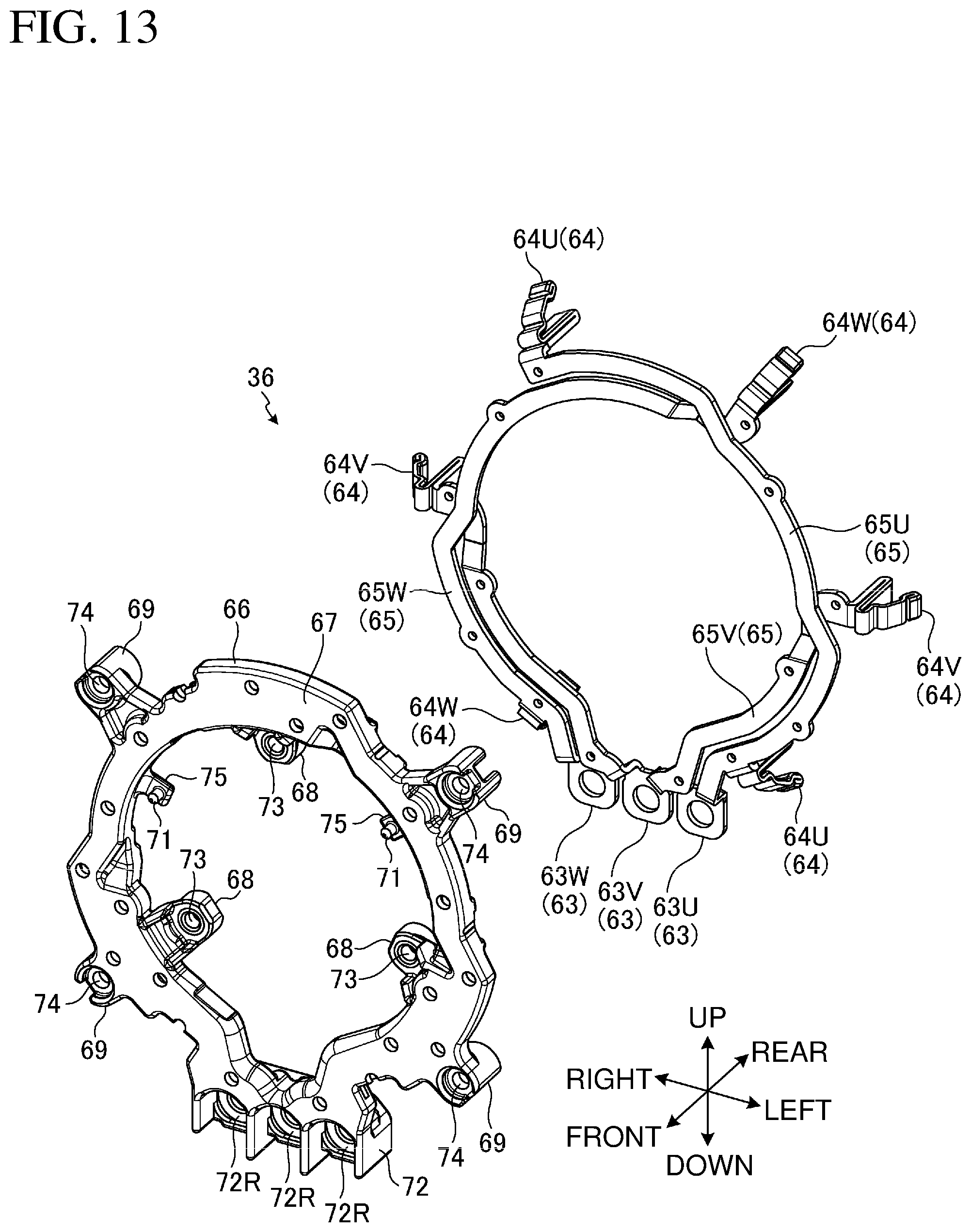 Patent US11777359 Figure 13 – Electric work machine