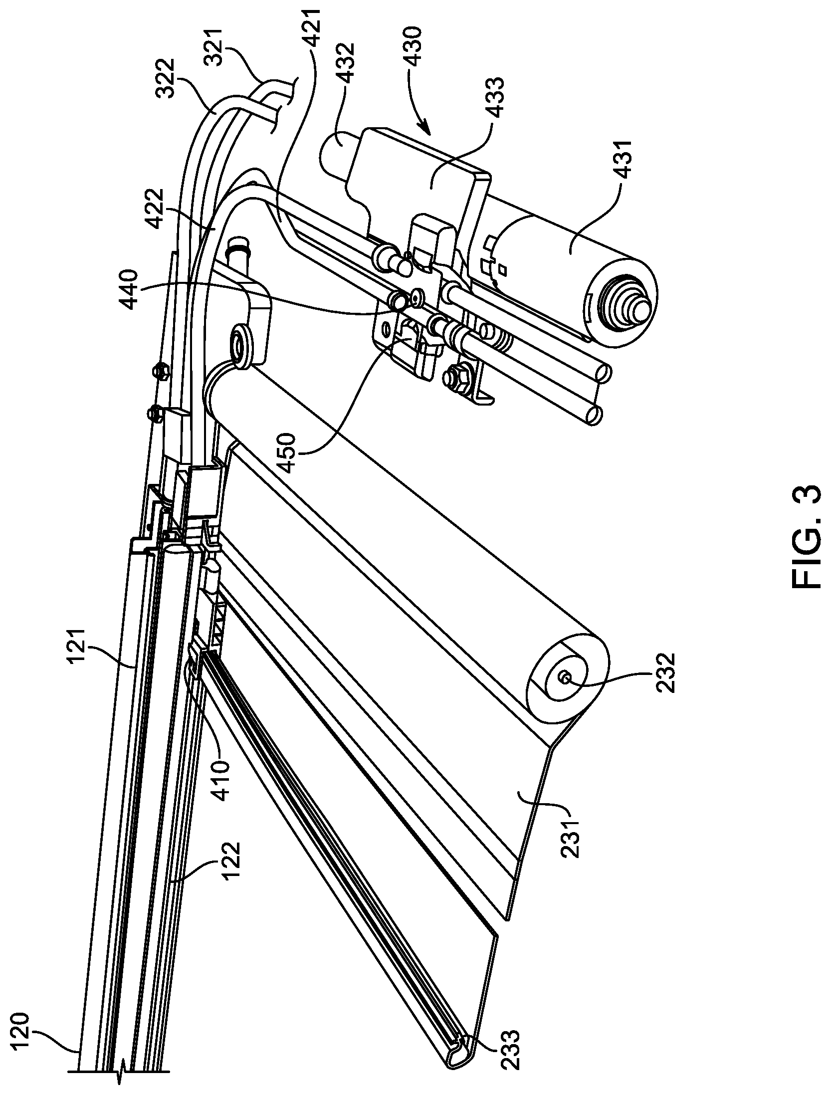 Patent US11777361 Figure 3 – Water blocking motor cover for a sunroof system