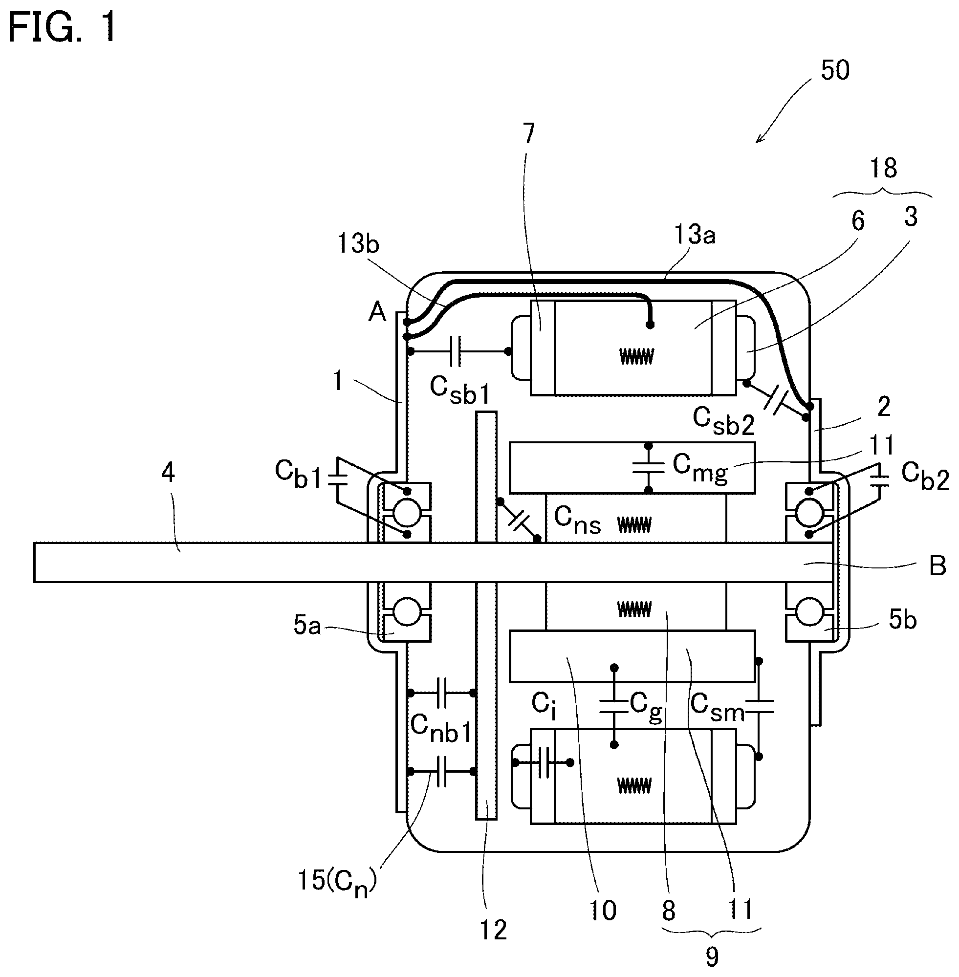 Patent US11777362 Figure 1 – Motor and electric apparatus including the same