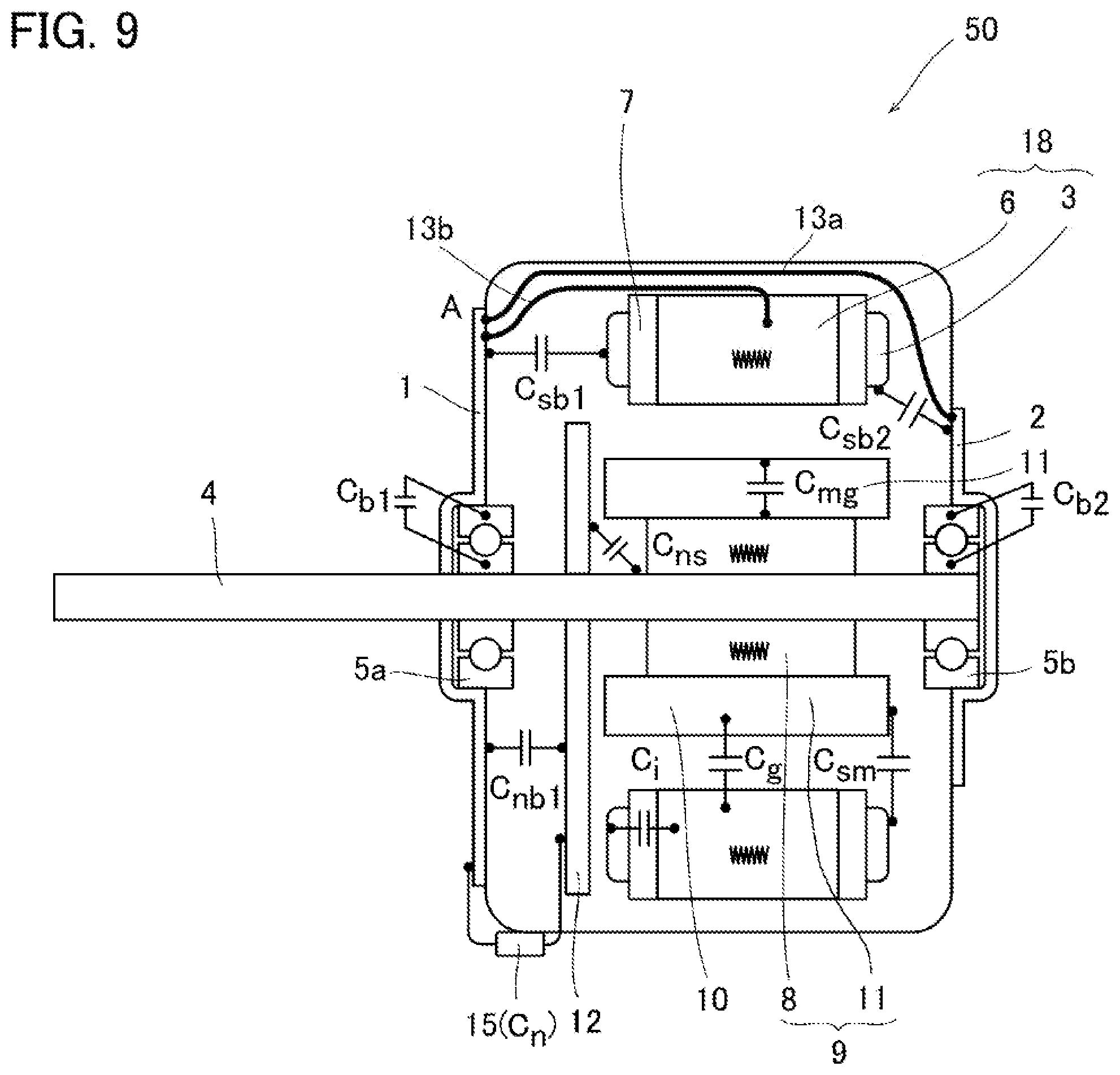 Patent US11777362 Figure 9 – Motor and electric apparatus including the same