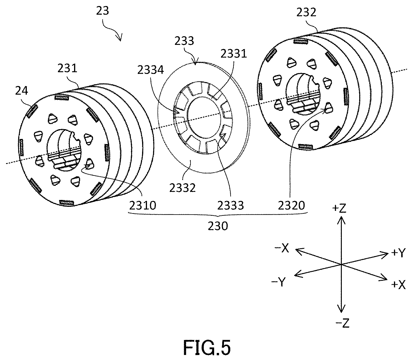 Patent US11777364 Figure 5 – Drive device and vehicle