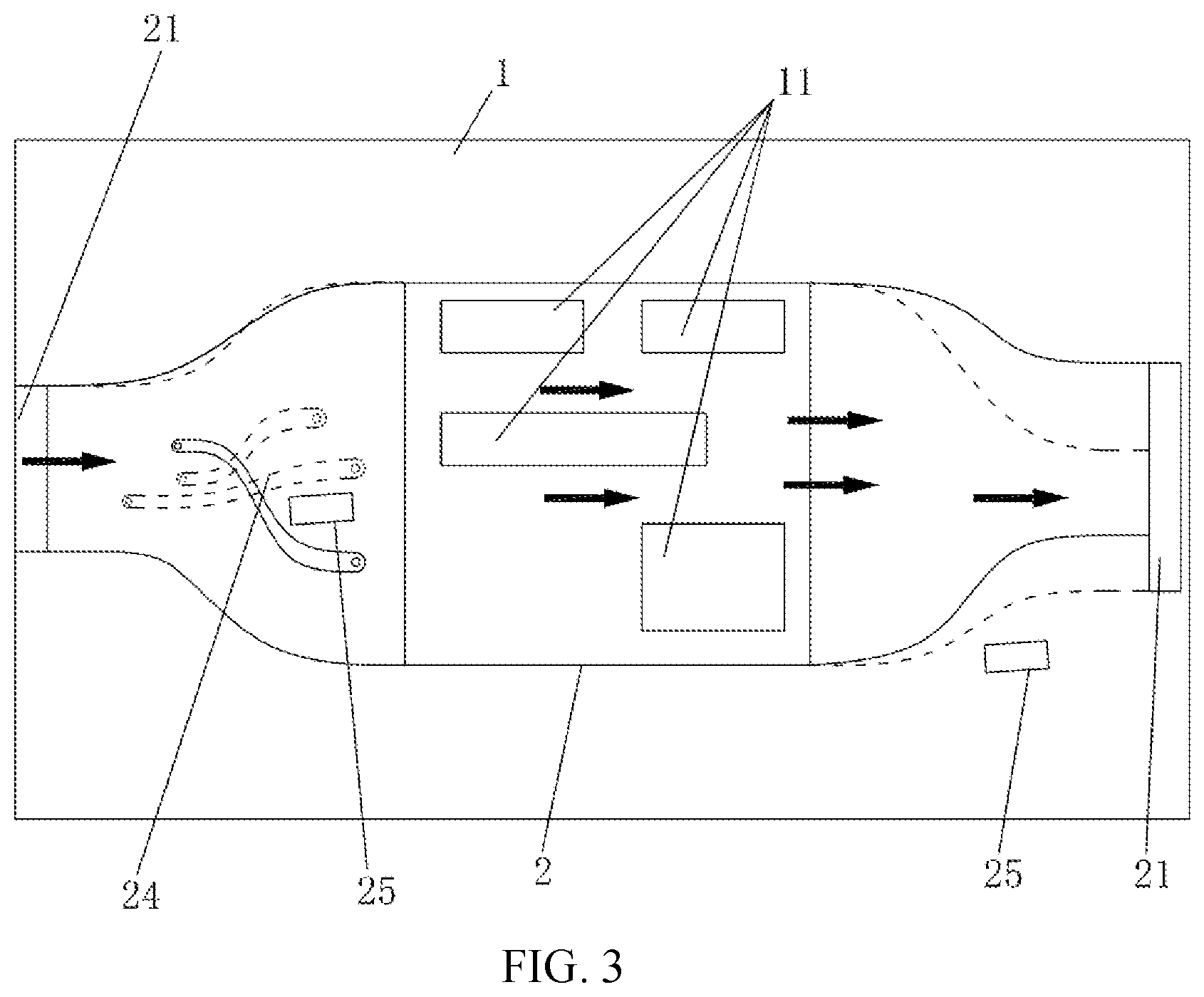 Patent US11777365 Figure 3 – Motor with flexible variable flow channel