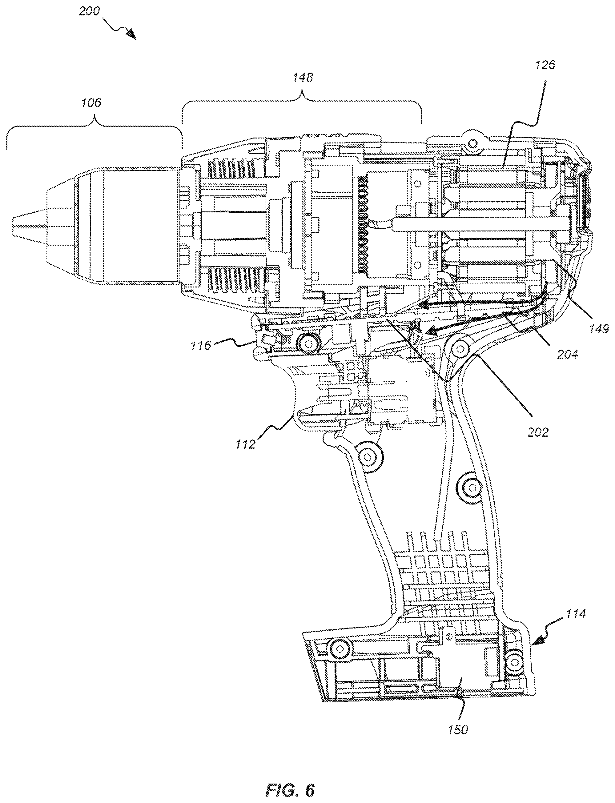Patent US11777369 Figure 5 – Brushless dc motor configuration for a power tool