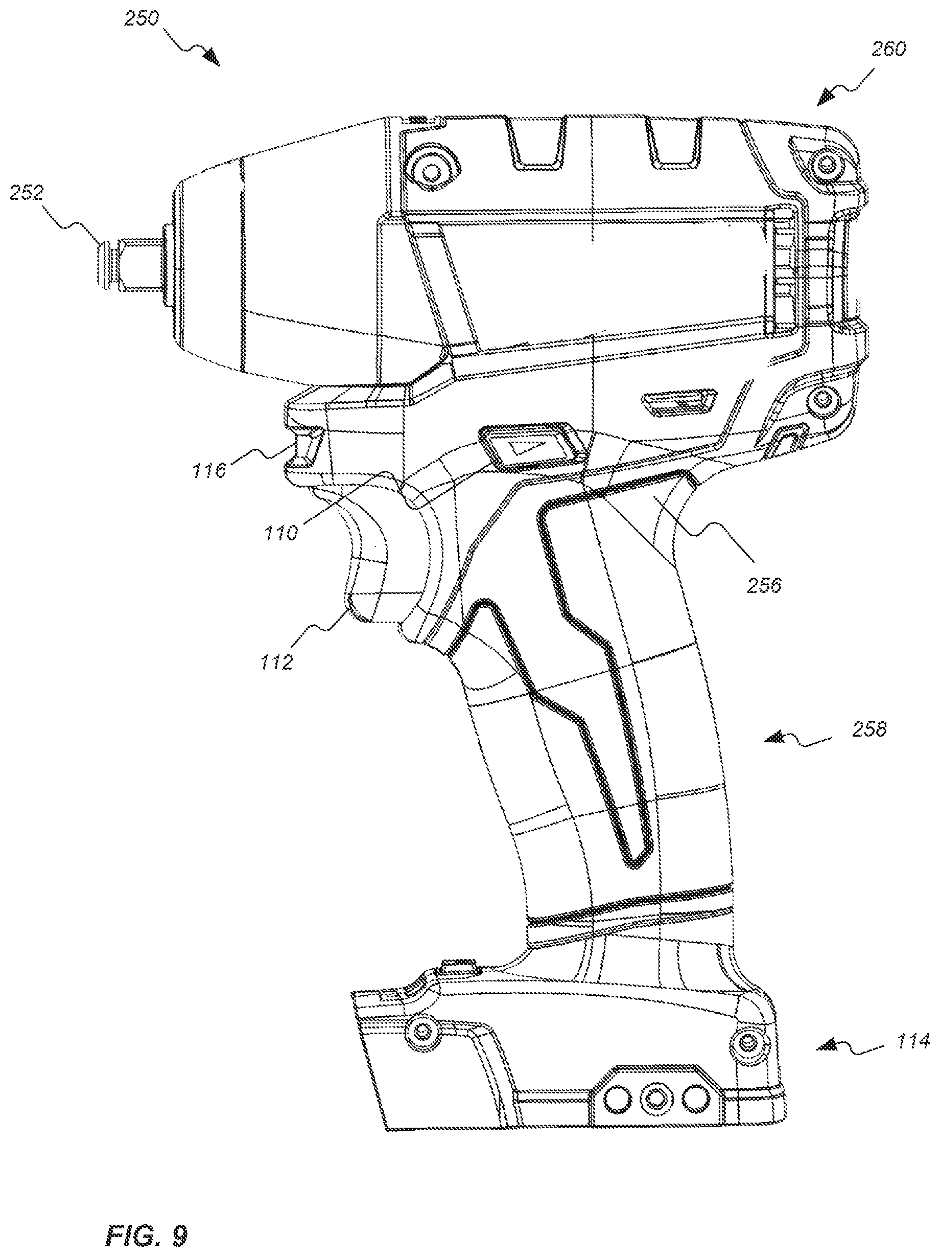 Patent US11777369 Figure 8 – Brushless dc motor configuration for a power tool