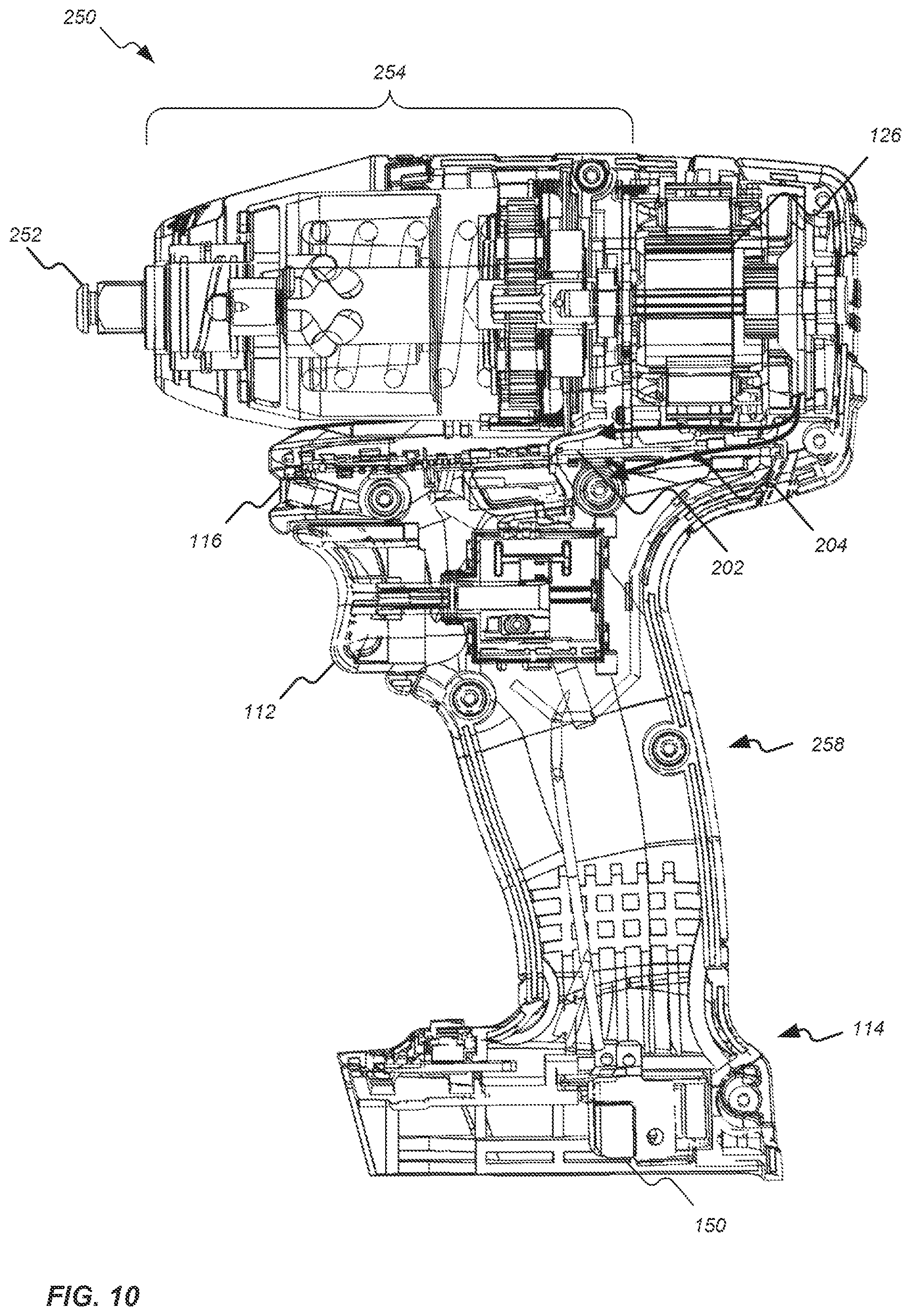 Patent US11777369 Figure 9 – Brushless dc motor configuration for a power tool