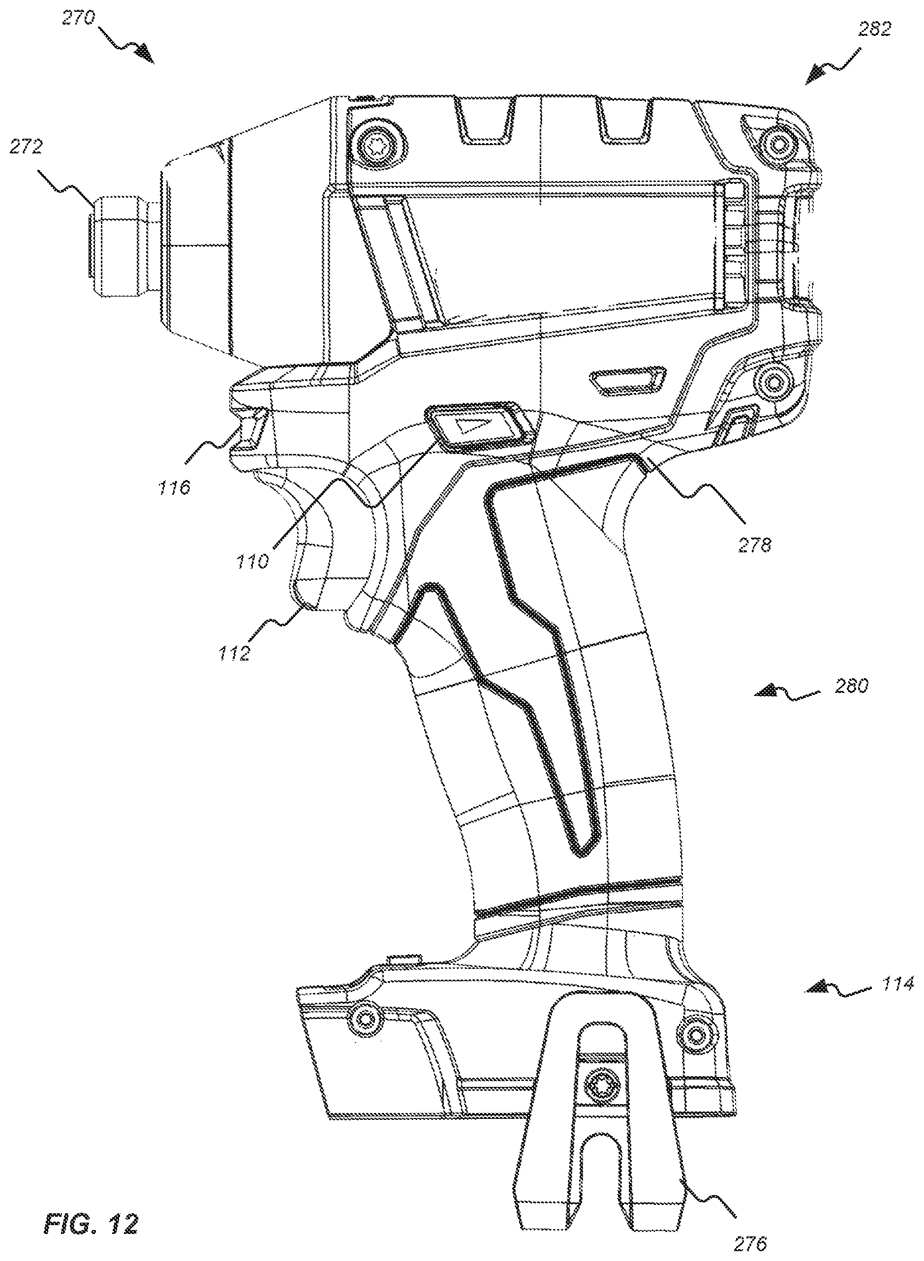 Patent US11777369 Figure 11 – Brushless dc motor configuration for a power tool