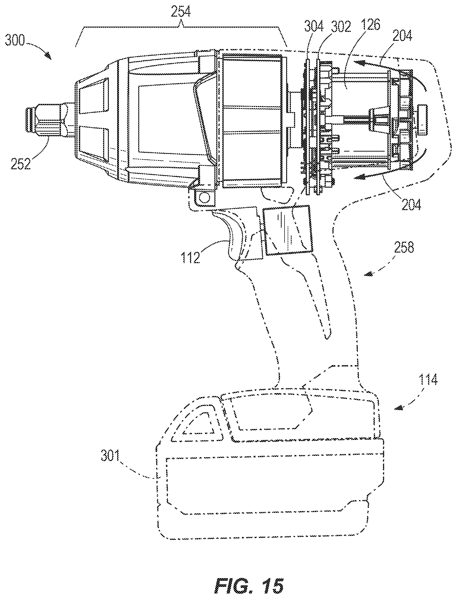 Patent US11777369 Figure 14 – Brushless dc motor configuration for a power tool