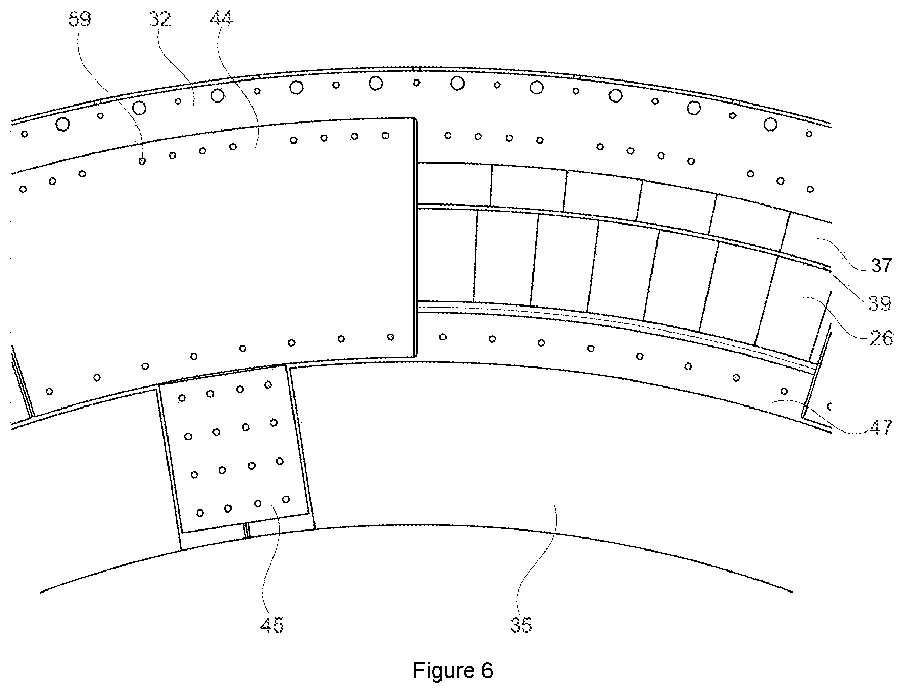 Patent US11777371 Figure 5 – Generator stiffener ring