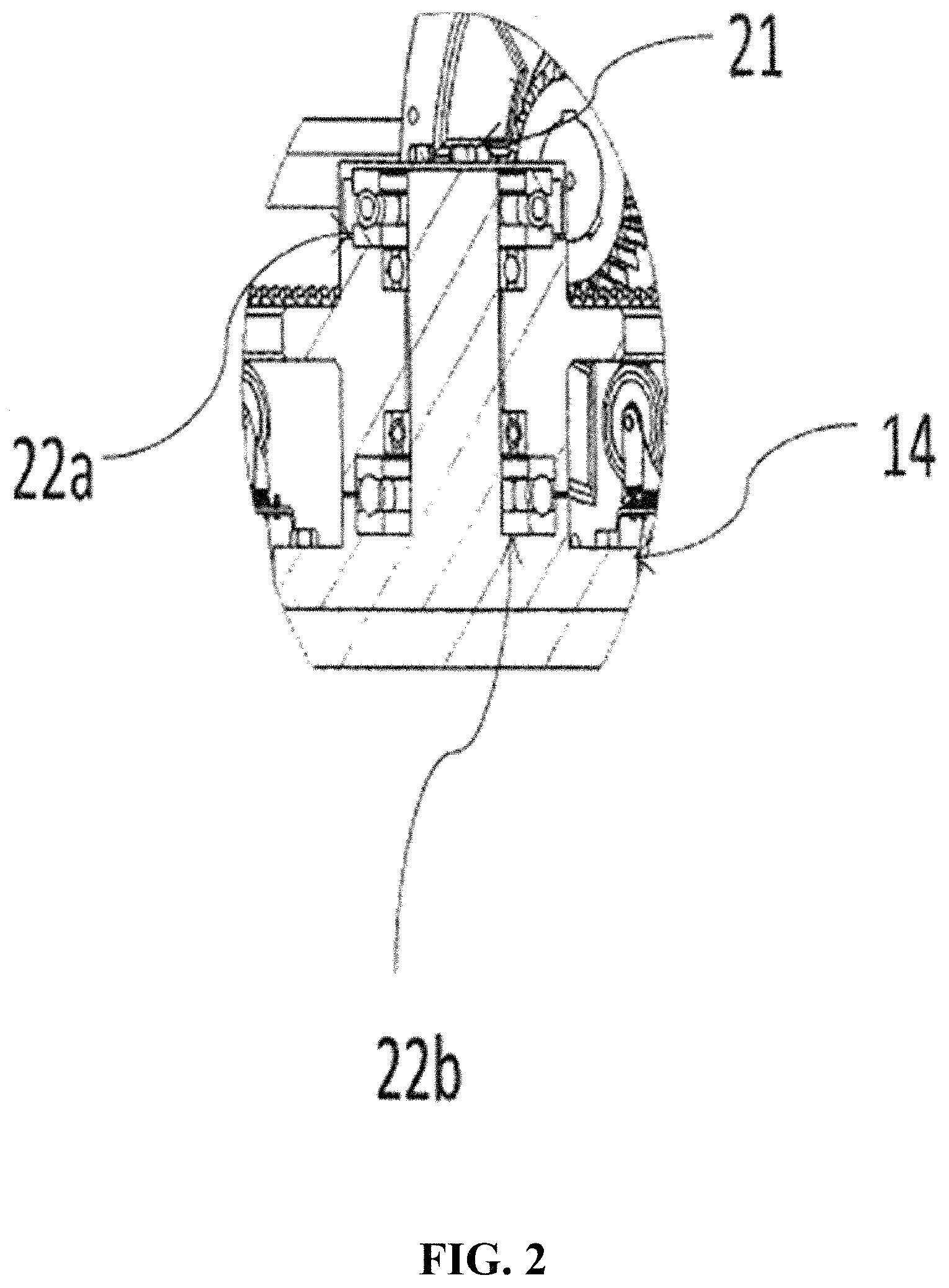 Patent US11777372 Figure 2 – Portable power generating system uses rotating table