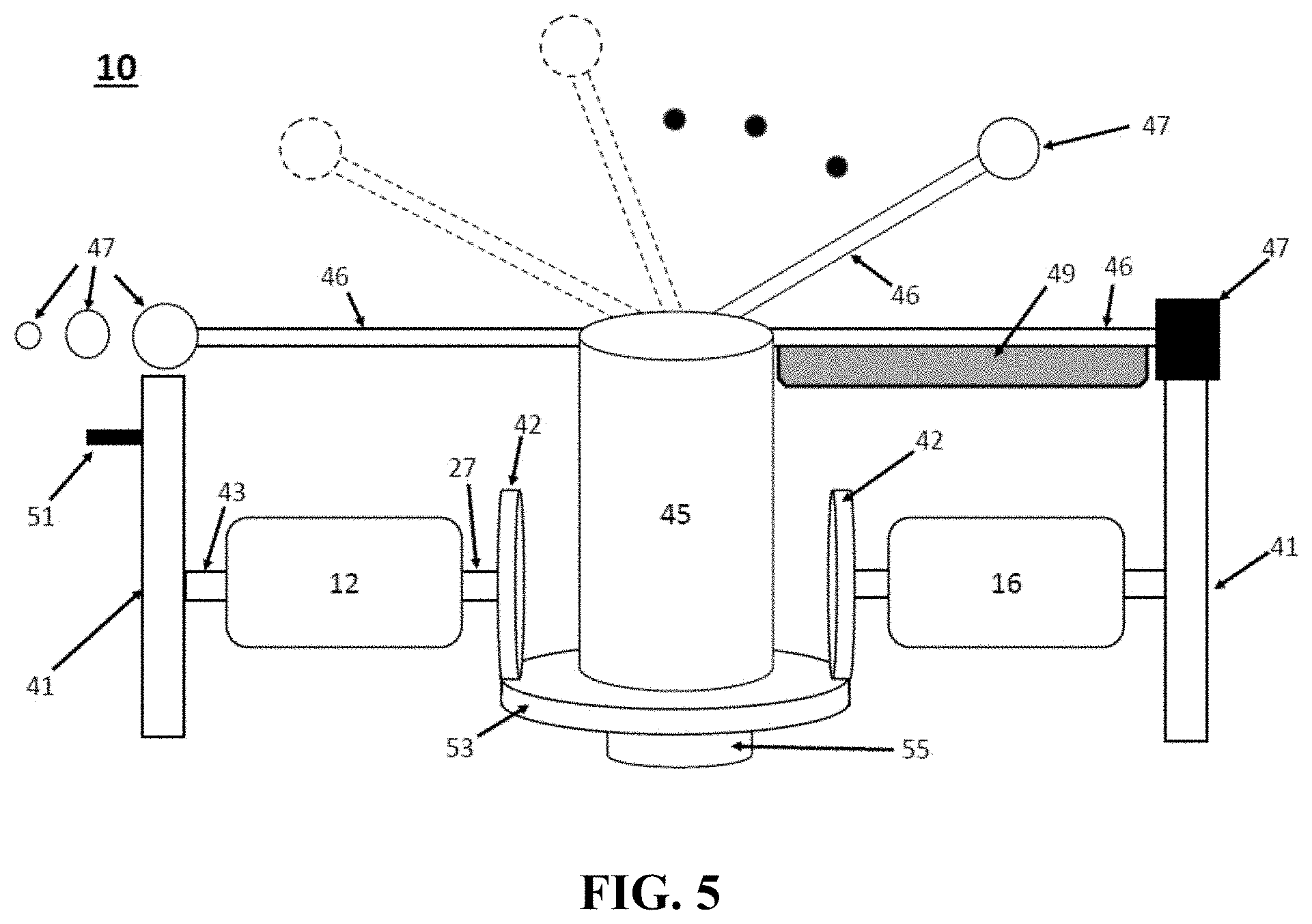 Patent US11777372 Figure 5 – Portable power generating system uses rotating table