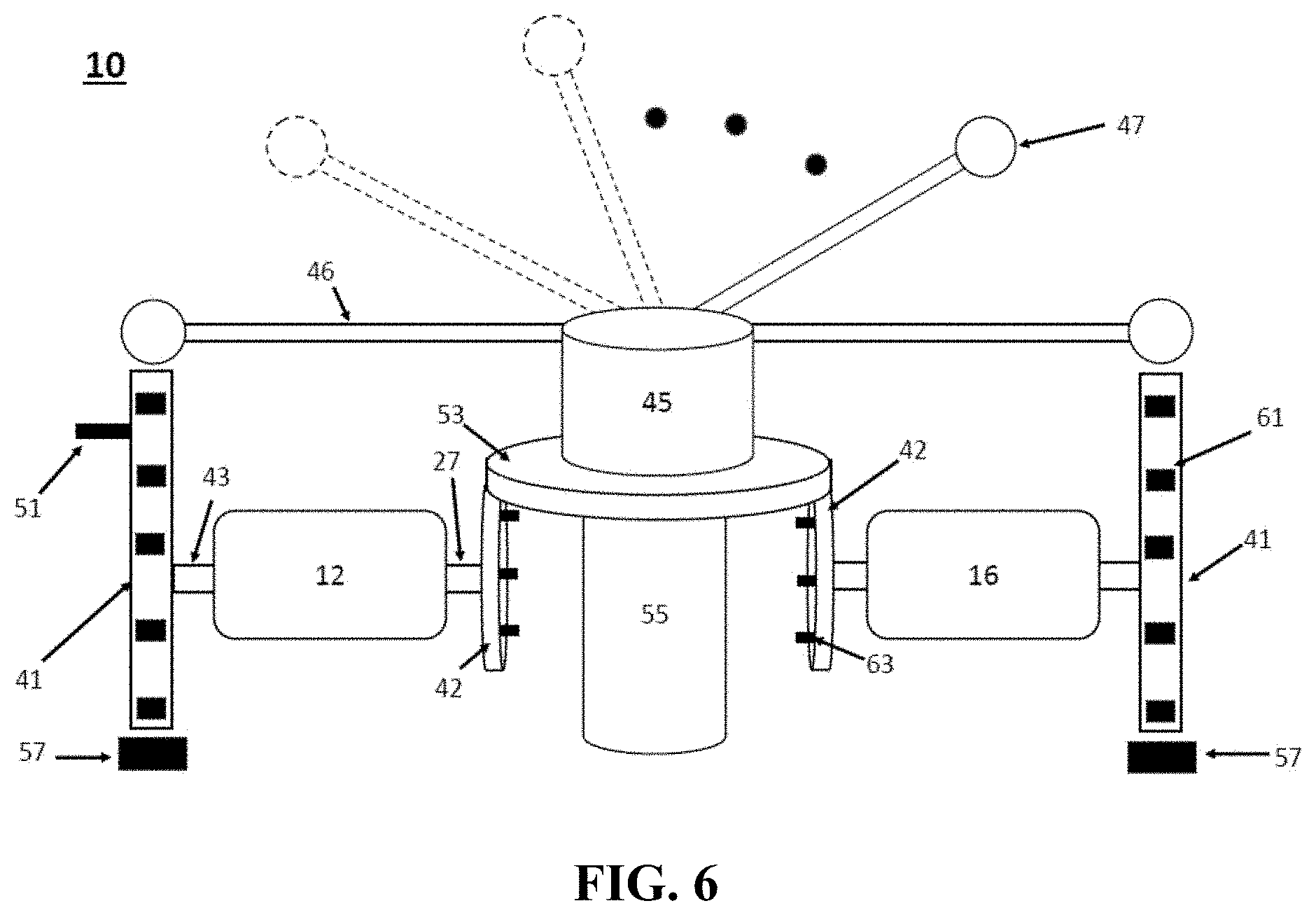 Patent US11777372 Figure 6 – Portable power generating system uses rotating table