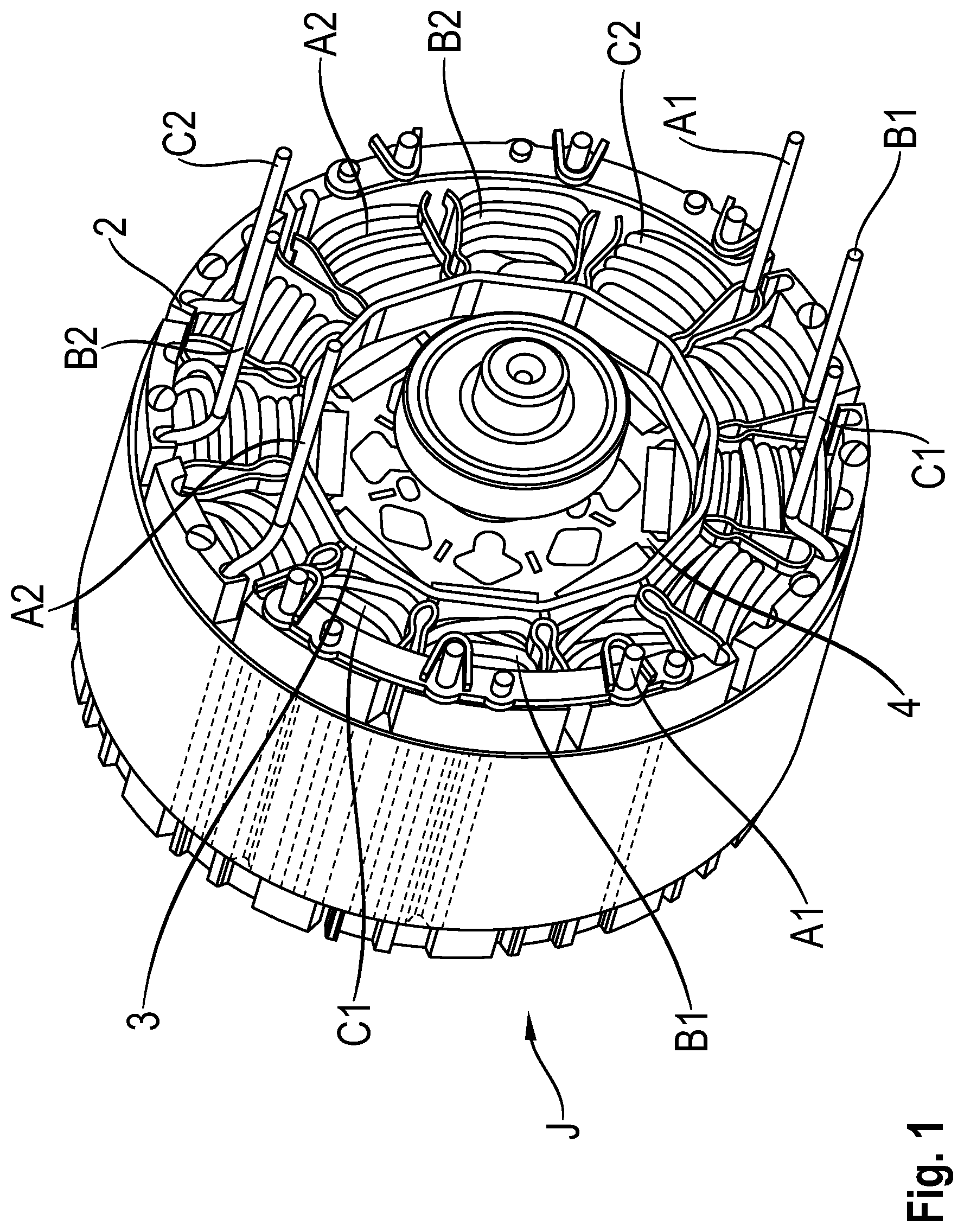 Patent US11777378 Figure 1 – Multi-lane motor circuits