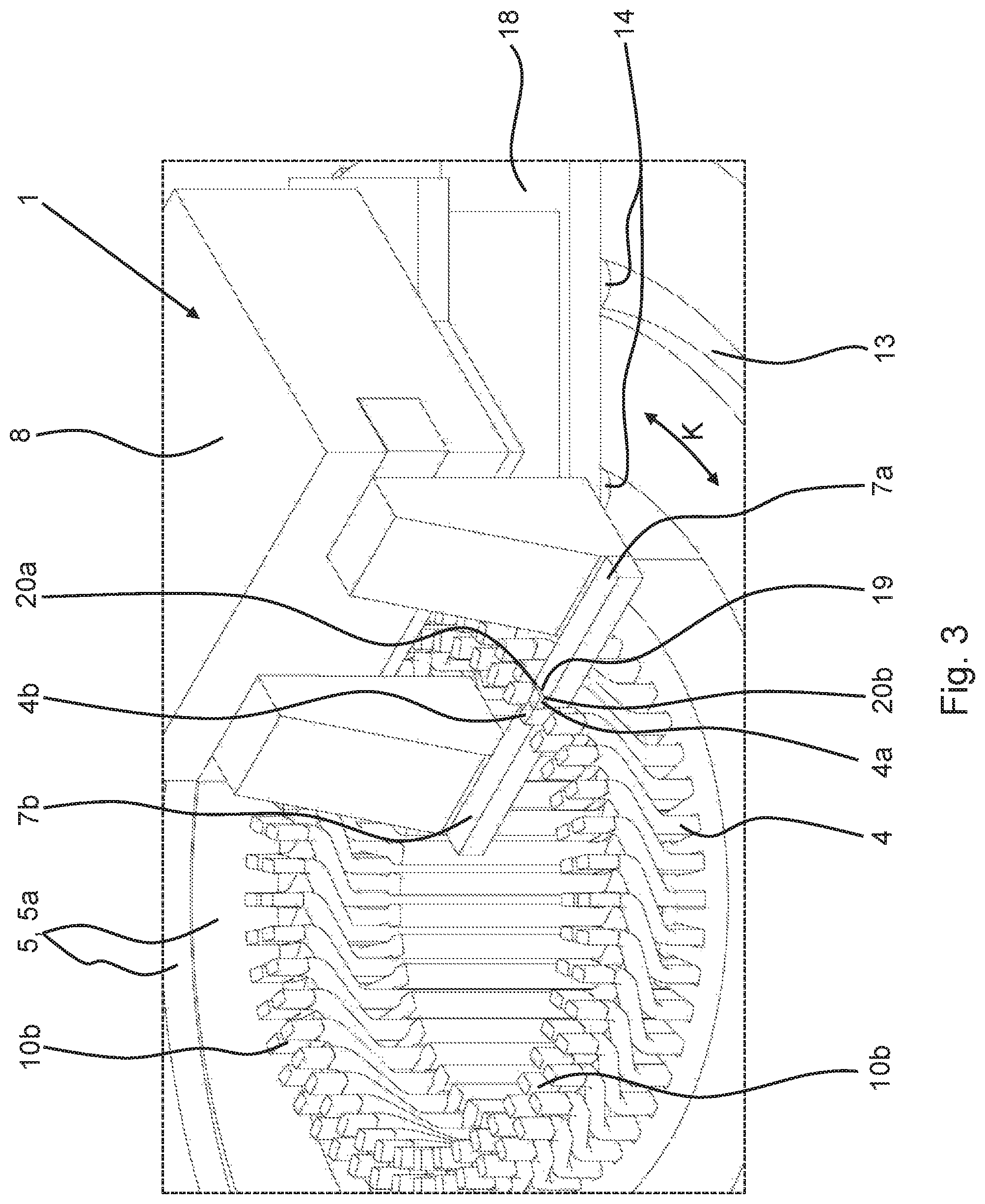 Patent US11777382 Figure 3 – Method and device for processing conductor segments of a winding support of an electric machine