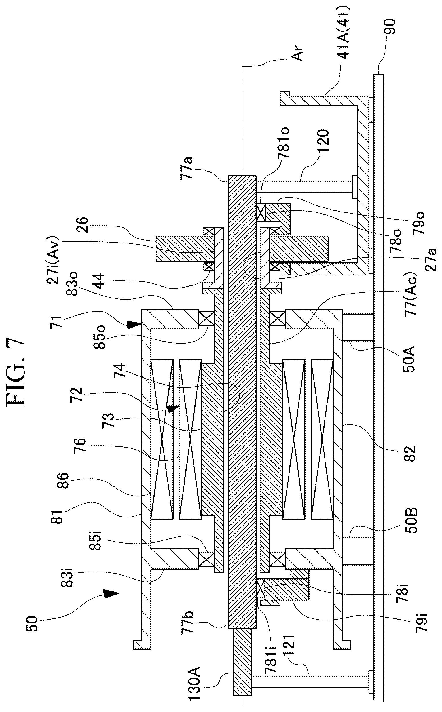 Patent US11777383 Figure 7 – Method for manufacturing variable speed accelerator and method for connecting shaft jig