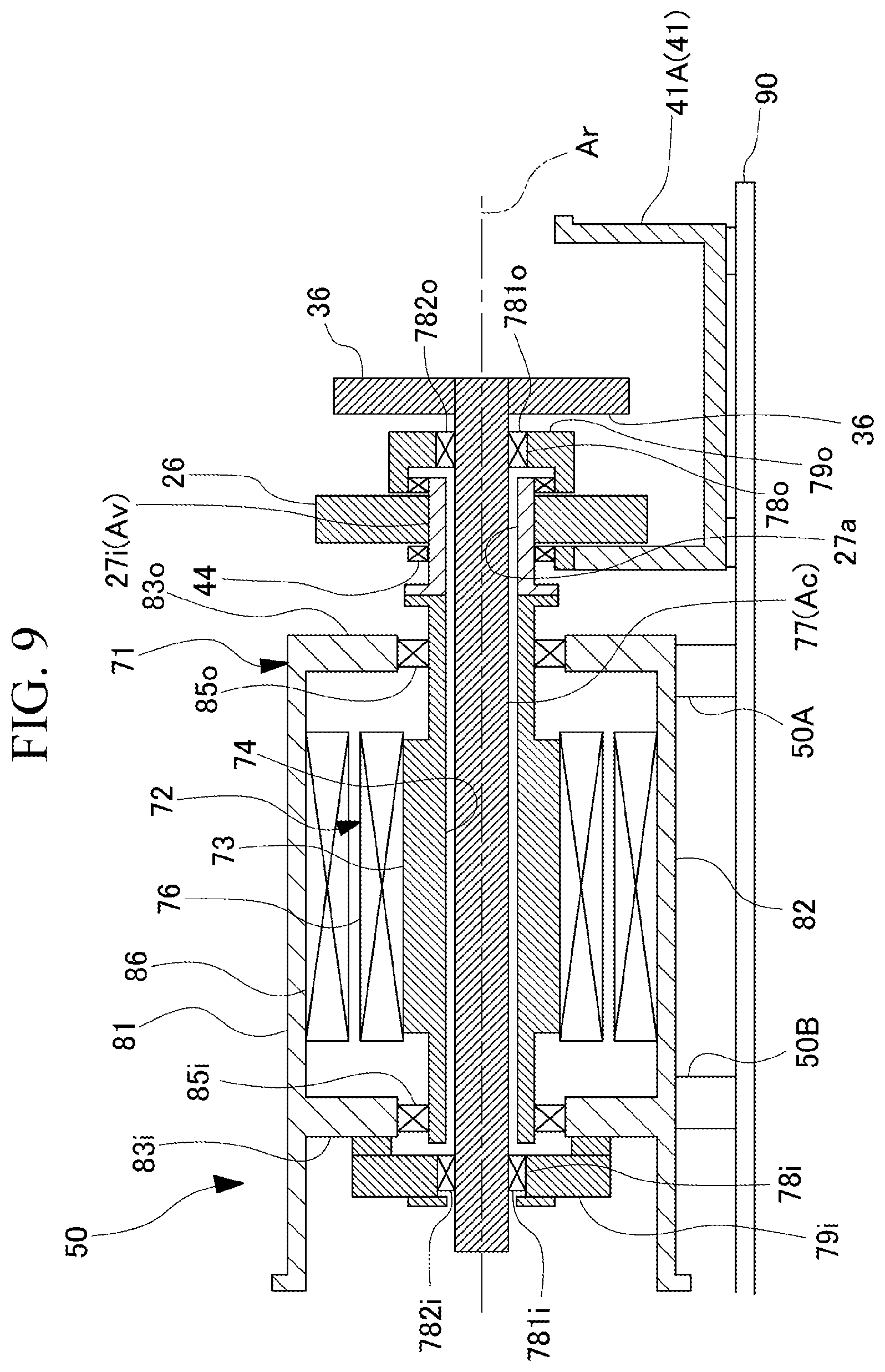 Patent US11777383 Figure 9 – Method for manufacturing variable speed accelerator and method for connecting shaft jig