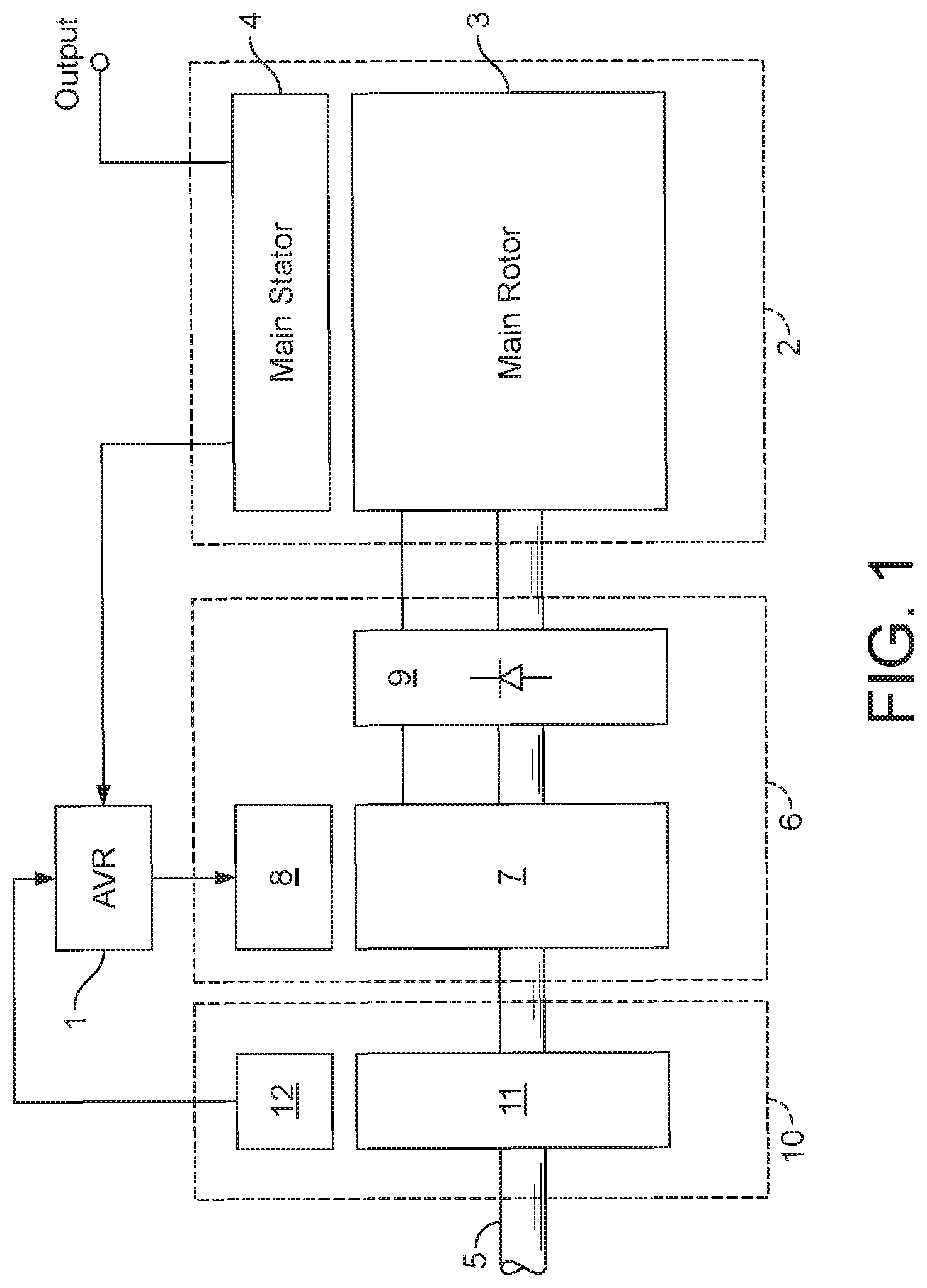 Patent US11777385 Figure 1 – Excitation system