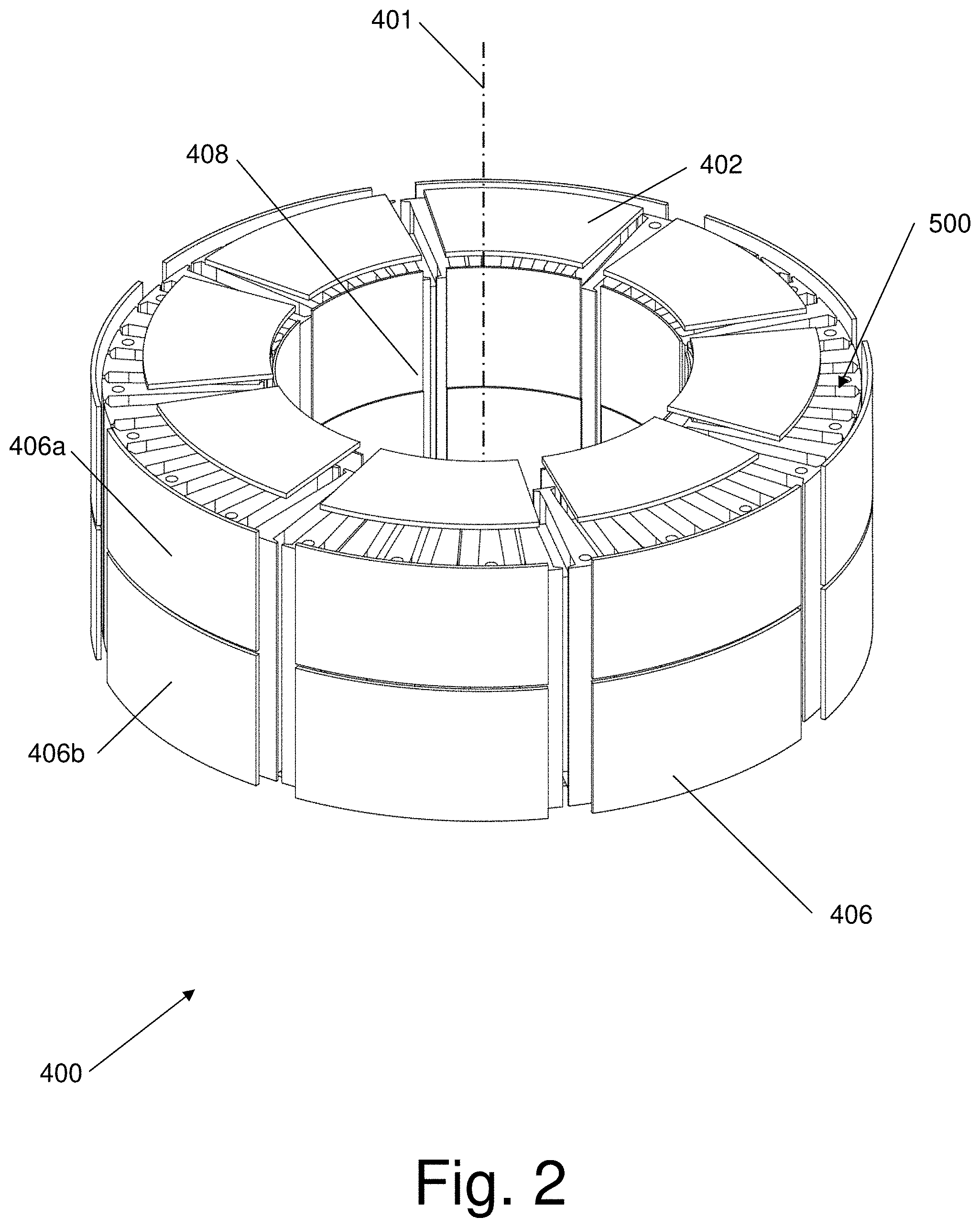 Patent US11777386 Figure 3 – System and method for an electric motor/generator with a multi-layer stator/rotor assembly