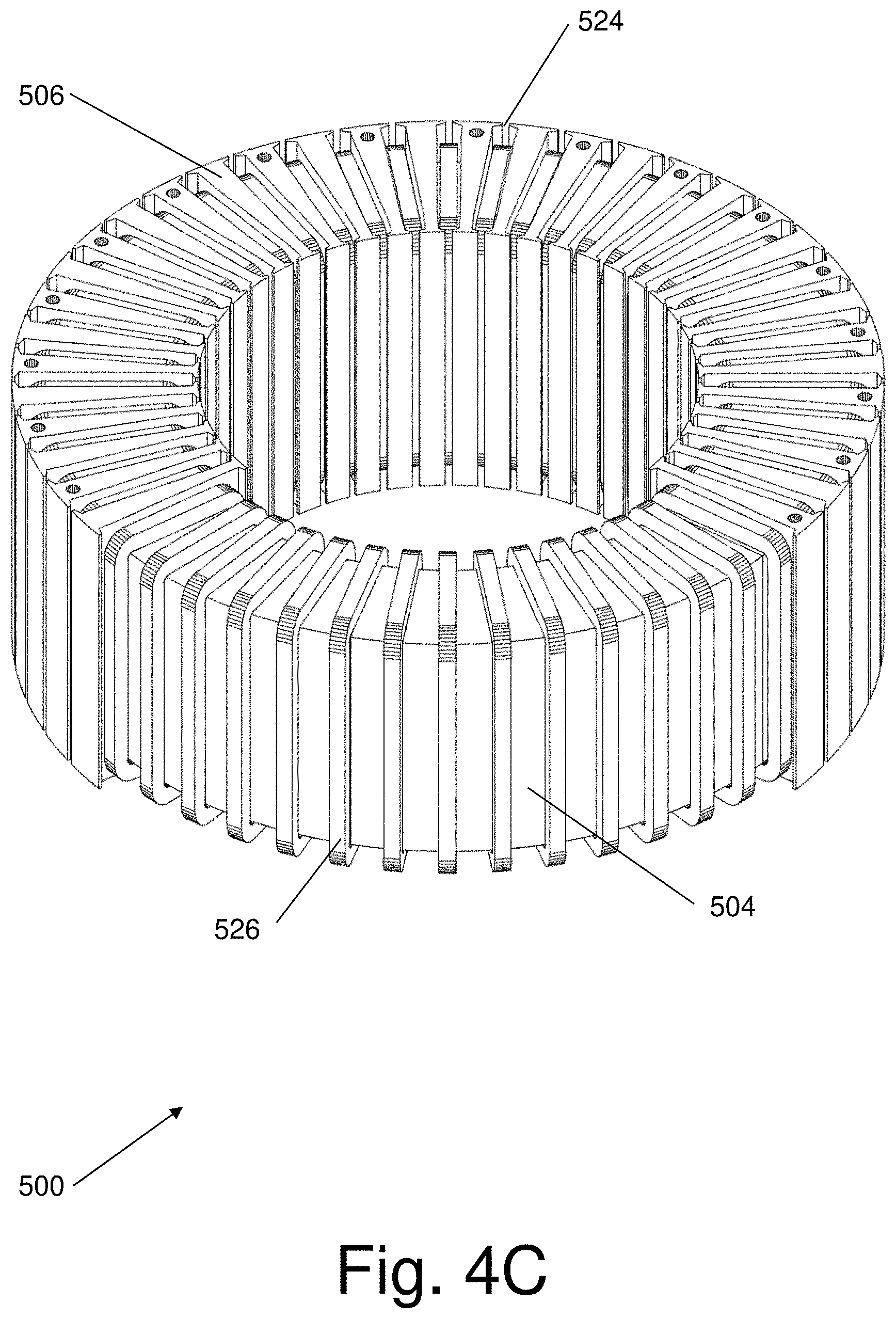Patent US11777386 Figure 7 – System and method for an electric motor/generator with a multi-layer stator/rotor assembly