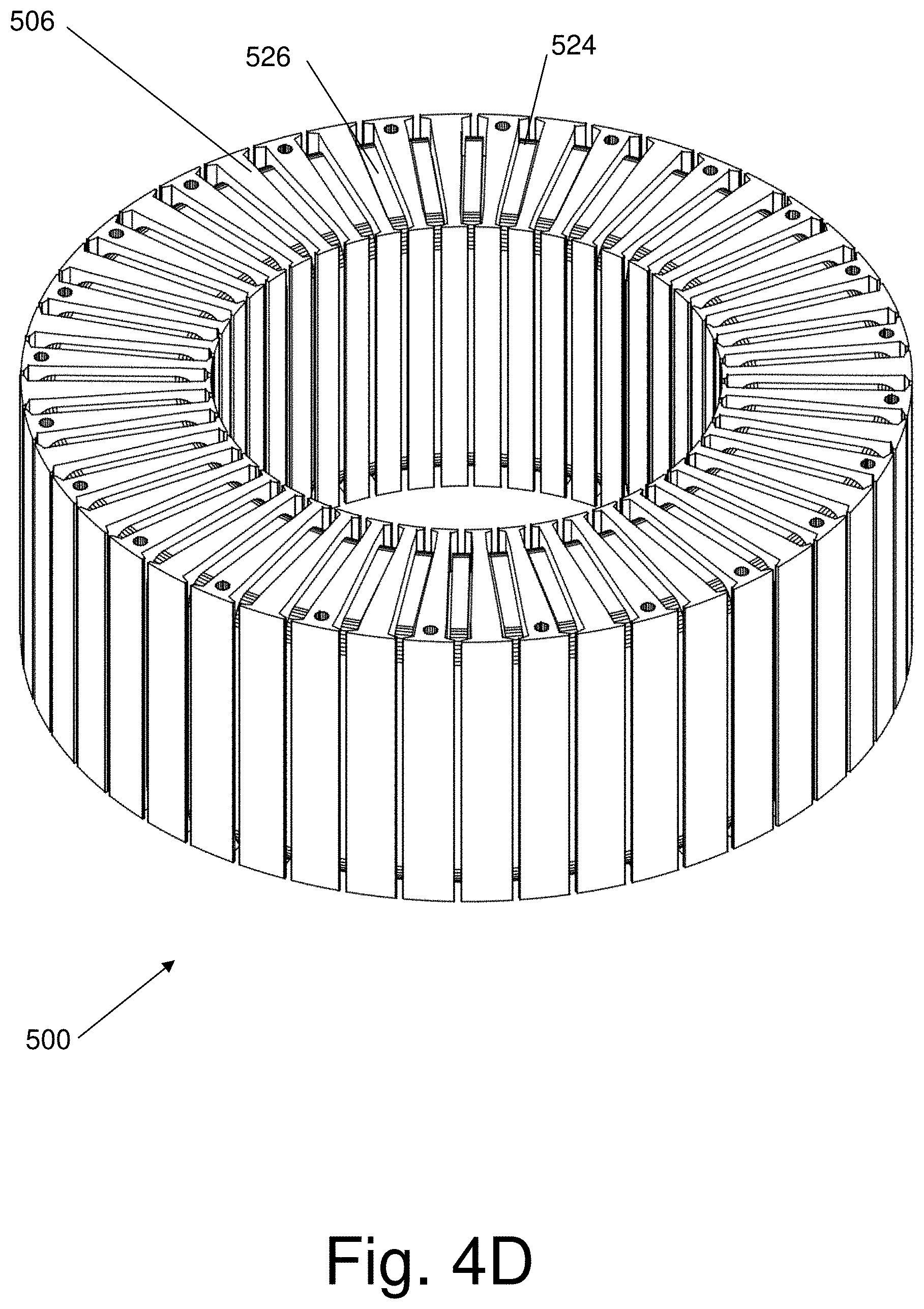 Patent US11777386 Figure 8 – System and method for an electric motor/generator with a multi-layer stator/rotor assembly