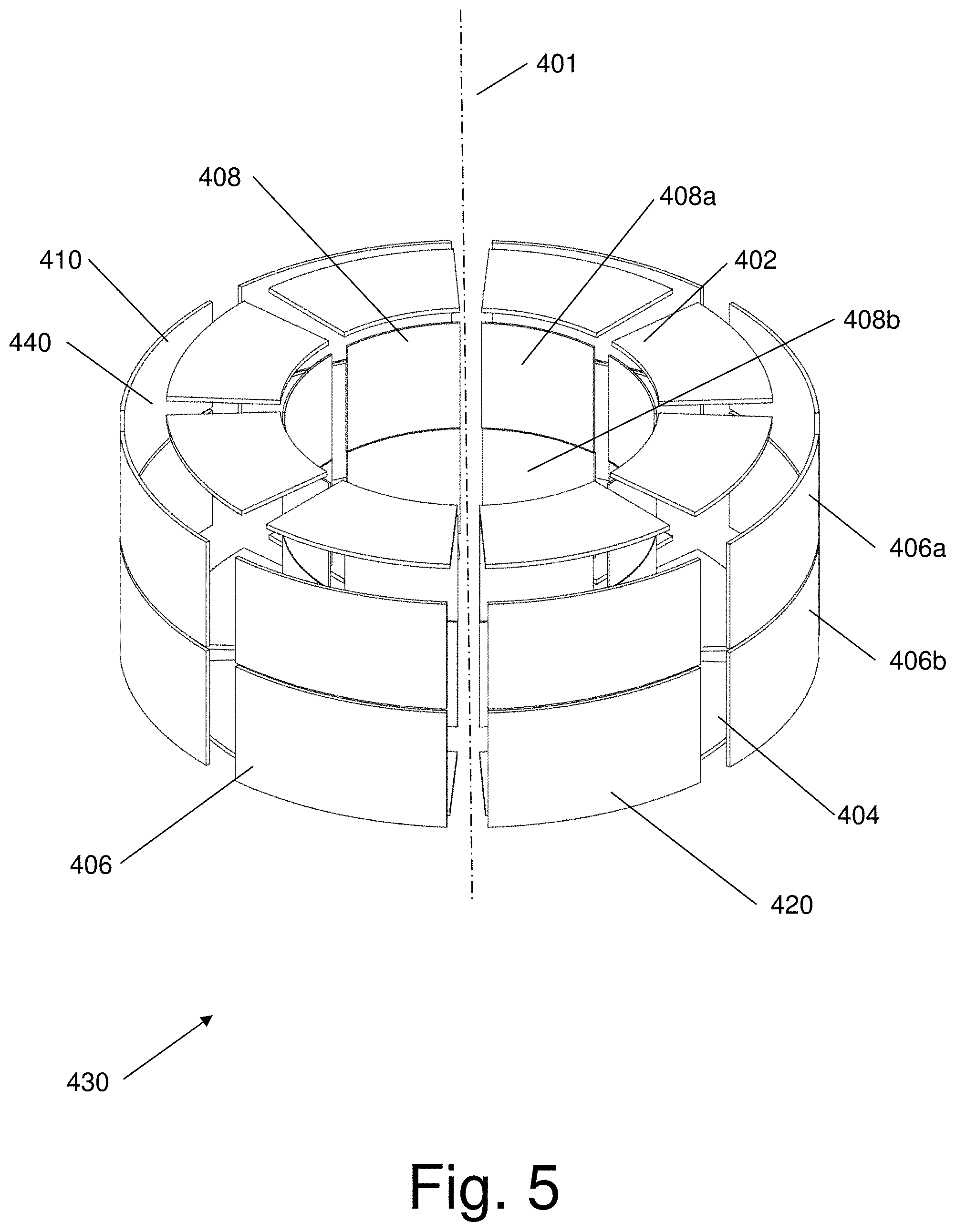 Patent US11777386 Figure 9 – System and method for an electric motor/generator with a multi-layer stator/rotor assembly