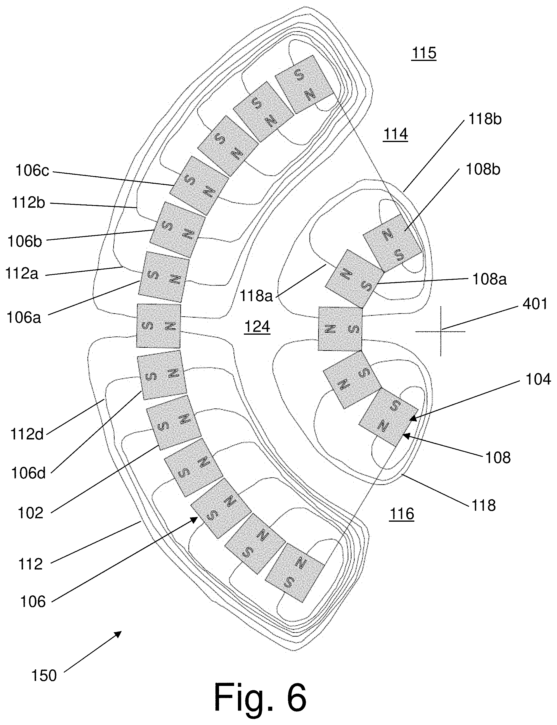 Patent US11777386 Figure 10 – System and method for an electric motor/generator with a multi-layer stator/rotor assembly