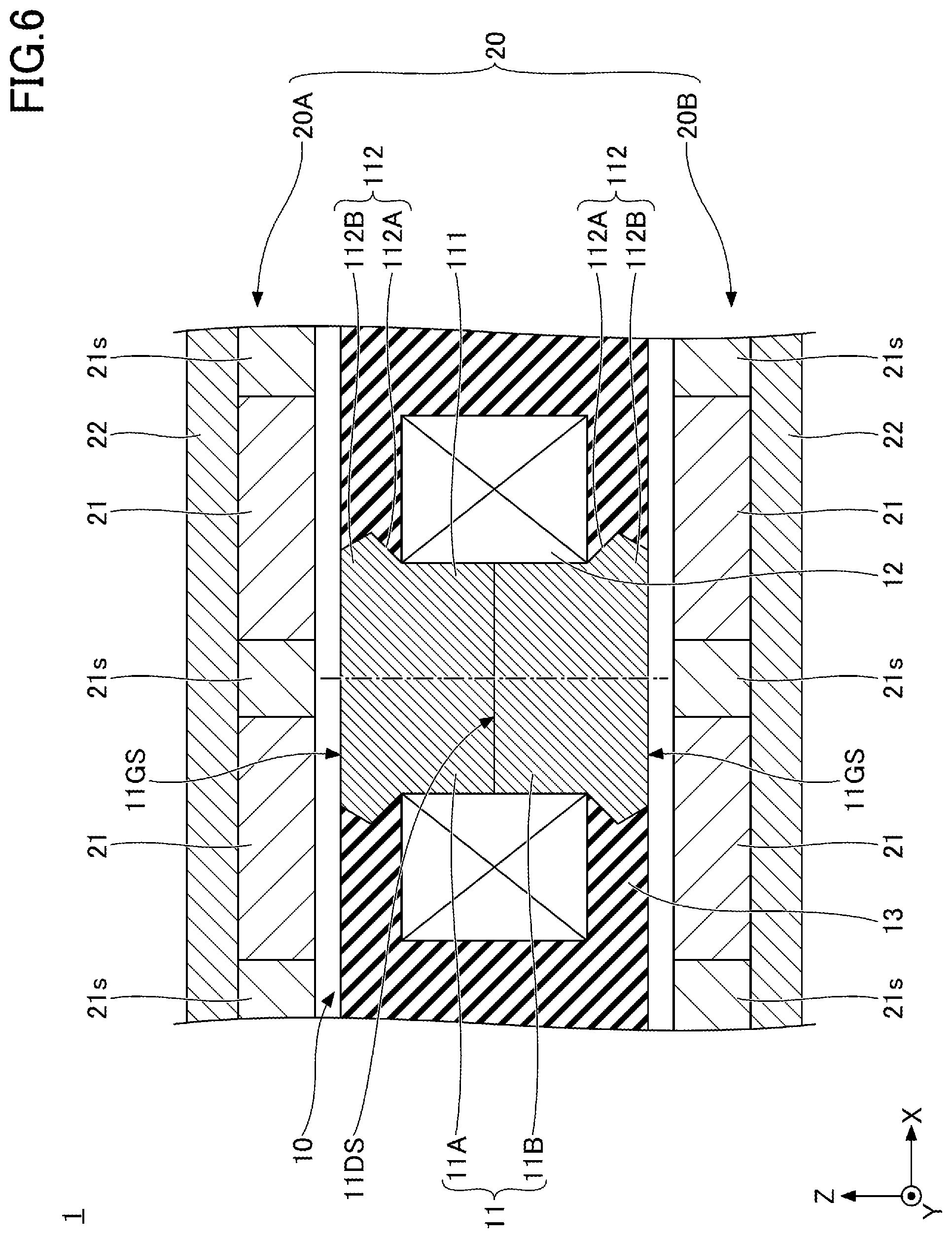 Patent US11777387 Figure 6 – Armature, linear motor, method of manufacturing armature