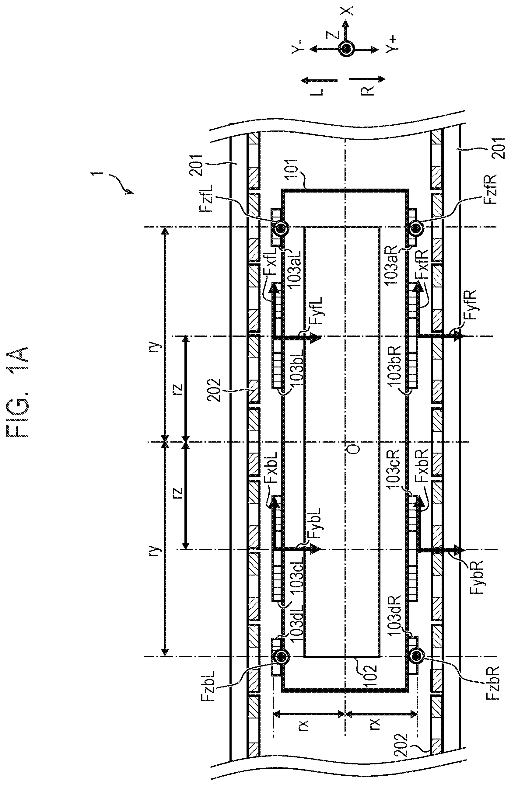 Patent US11777388 Figure 1 – Transport system, mover, control apparatus, and control method