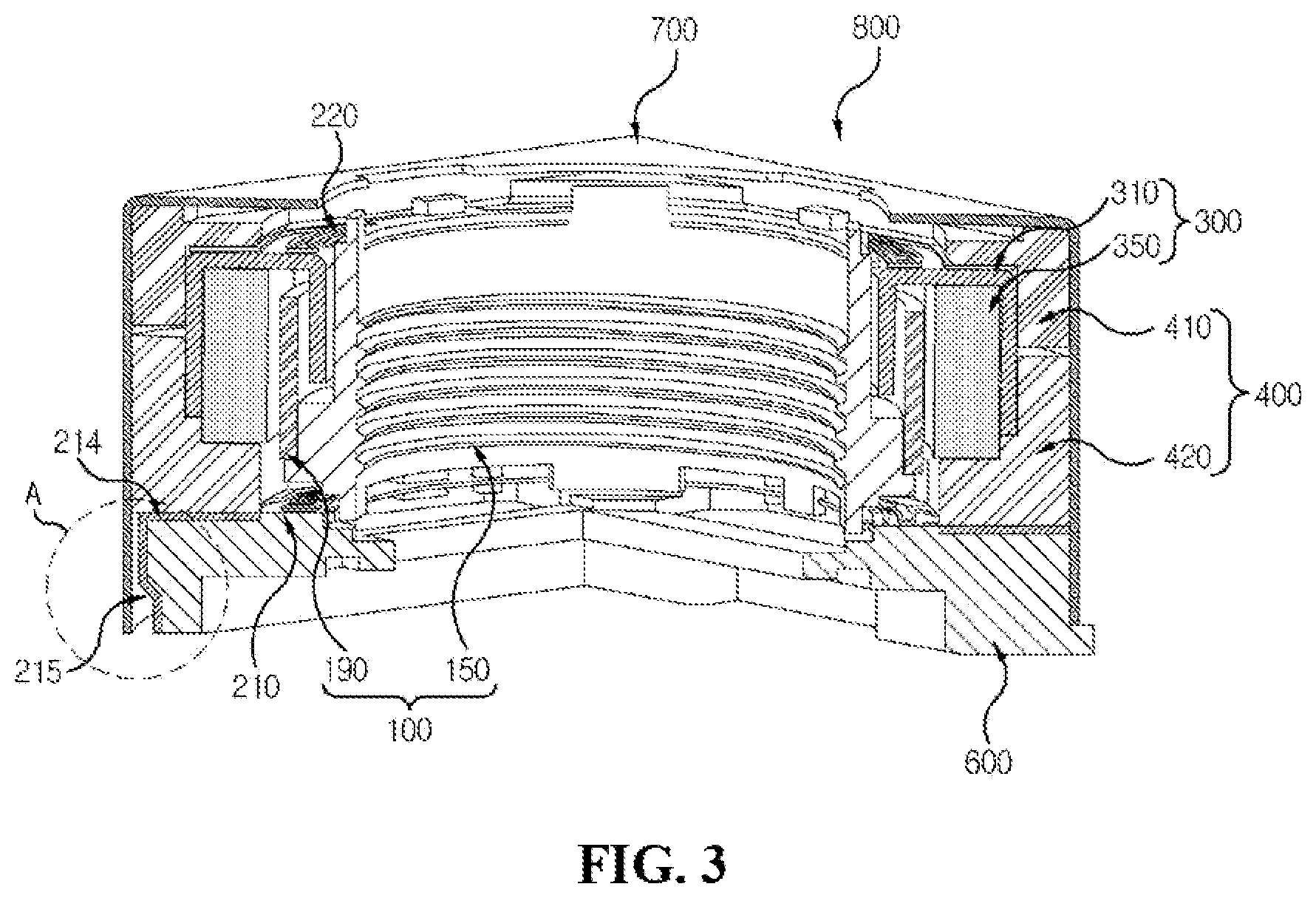 Patent US11777389 Figure 3 – Voice coil motor