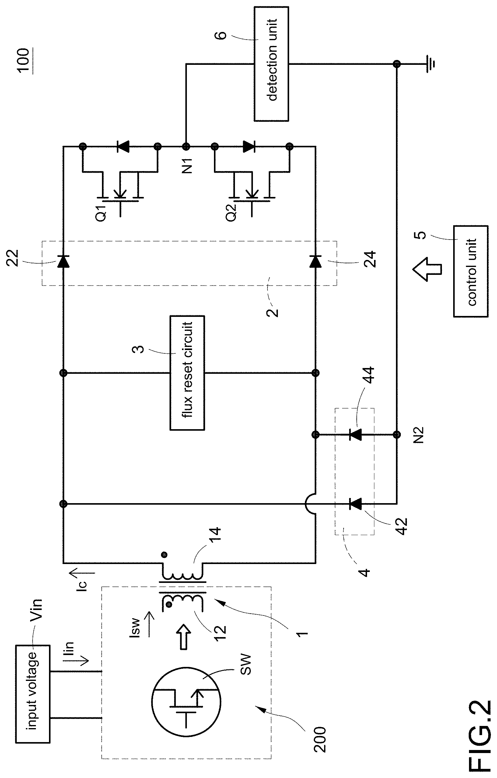 Patent US11777393 Figure 2 – Current detection circuit and current detection method