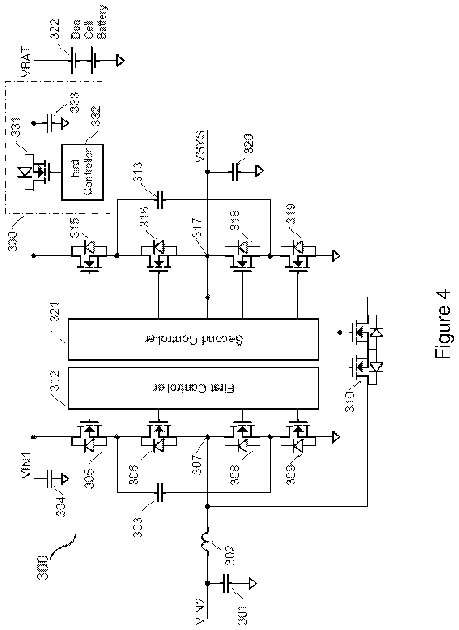 Patent US11777396 Figure 4 – Dual converter based single-stage battery charging system and control method