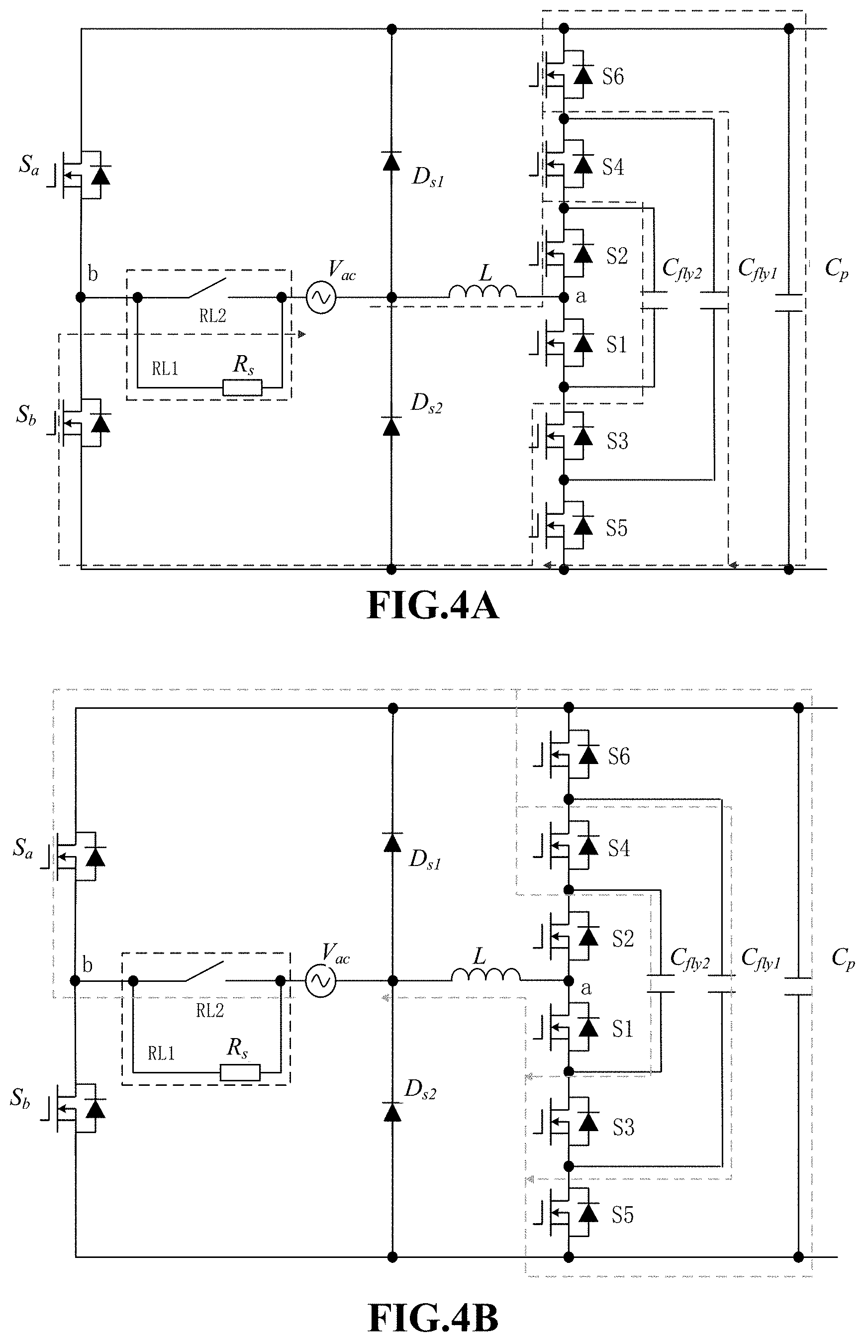 Patent US11777397 Figure 4 – Multilevel conversion circuit having flying capacitor