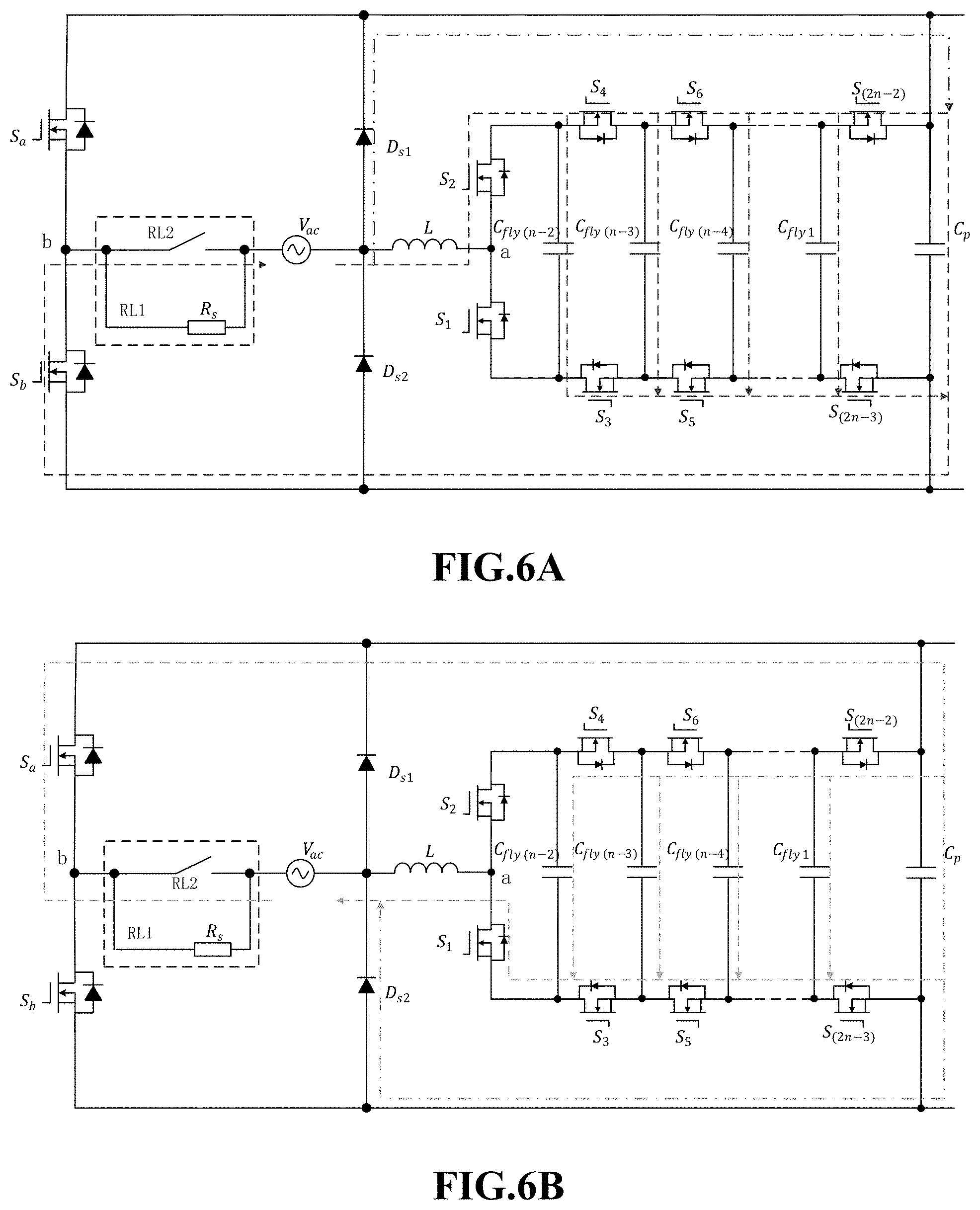 Patent US11777397 Figure 6 – Multilevel conversion circuit having flying capacitor