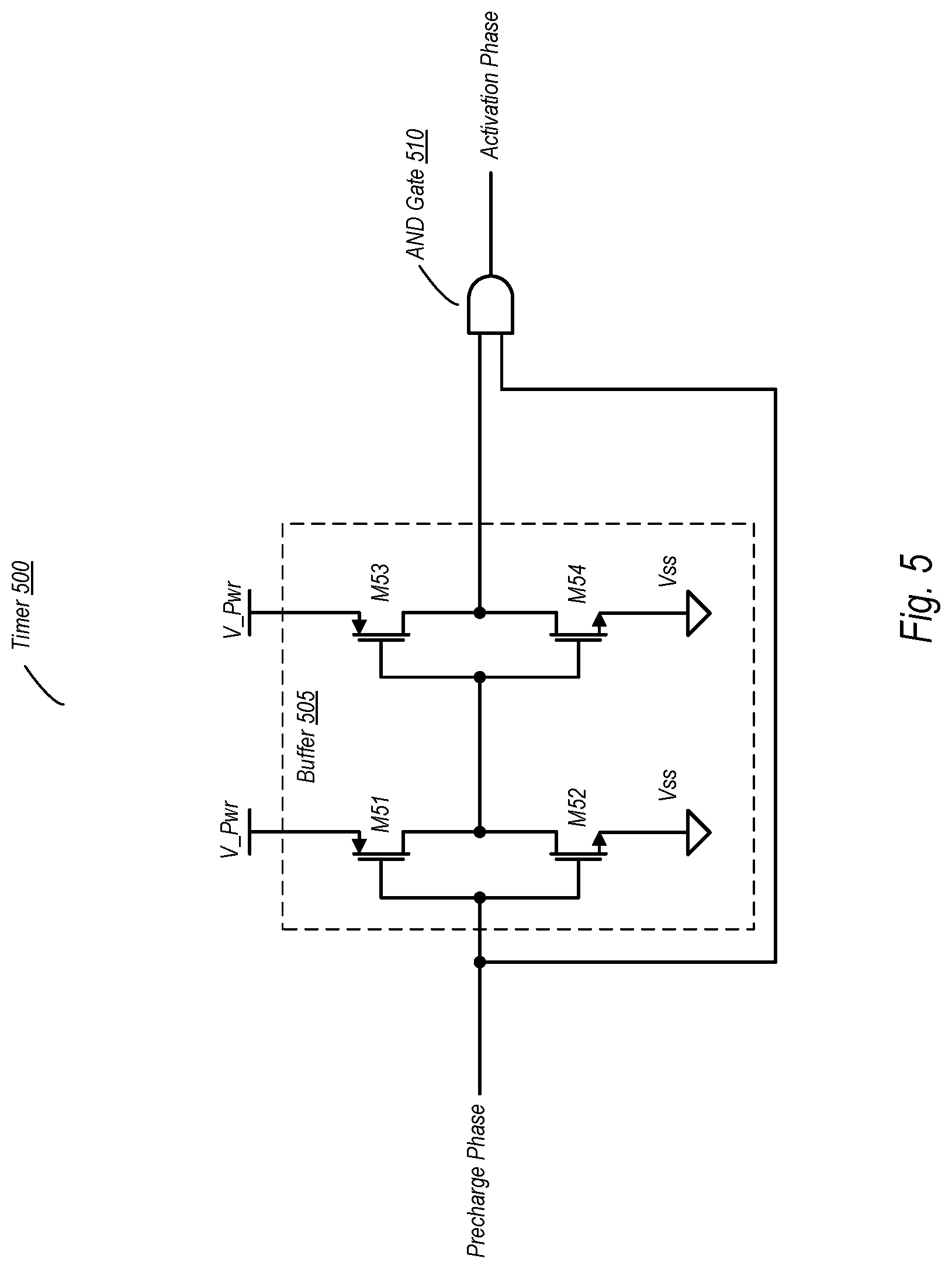 Patent US11777398 Figure 5 – Pre-charging bootstrapped FET gate