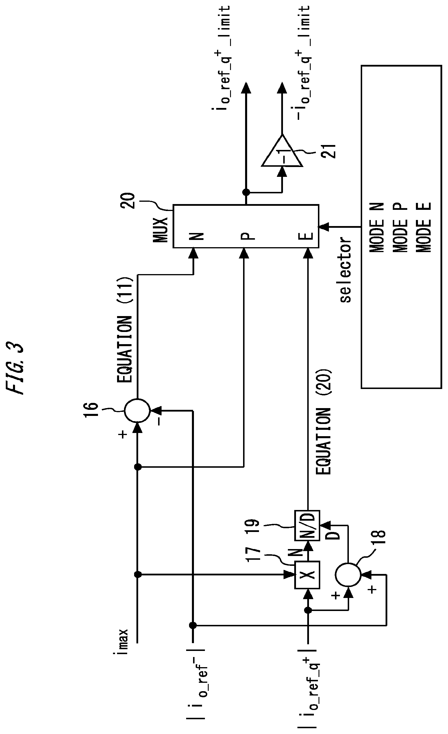 Patent US11777403 Figure 3 – Control device for power conversion device