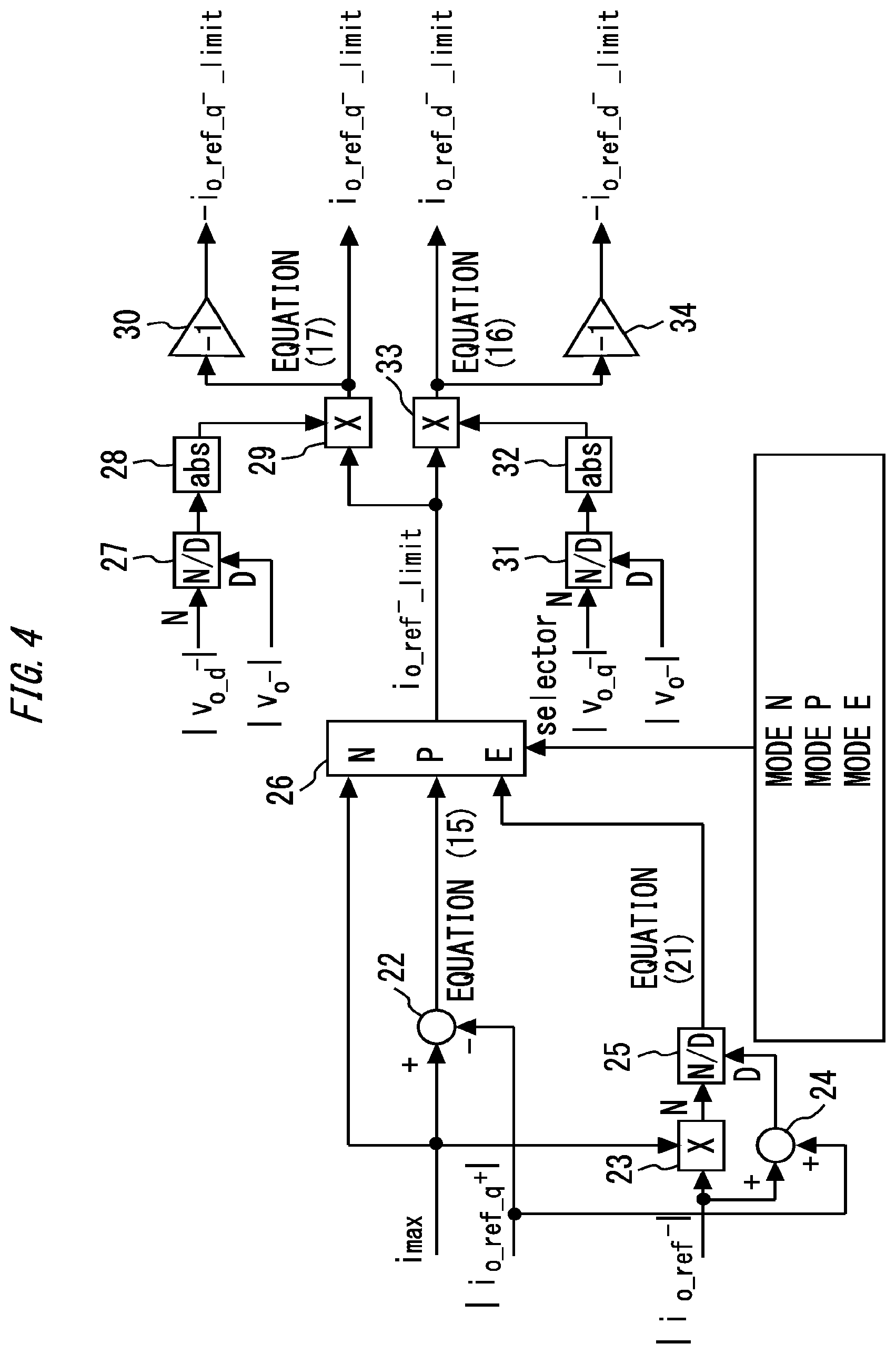 Patent US11777403 Figure 4 – Control device for power conversion device