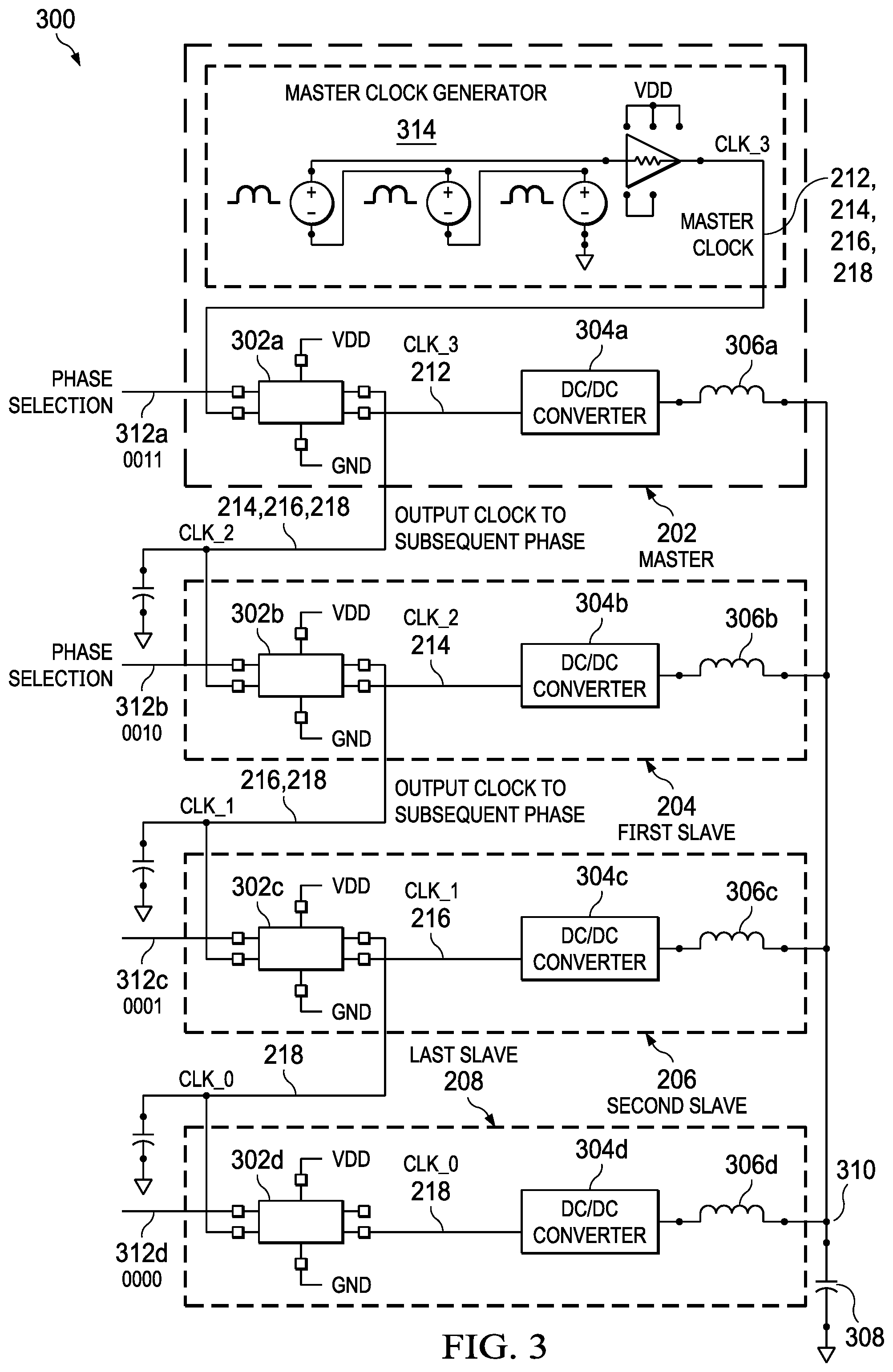 Patent US11777406 Figure 3 – Multiphase switched mode power supply clocking circuits and related methods