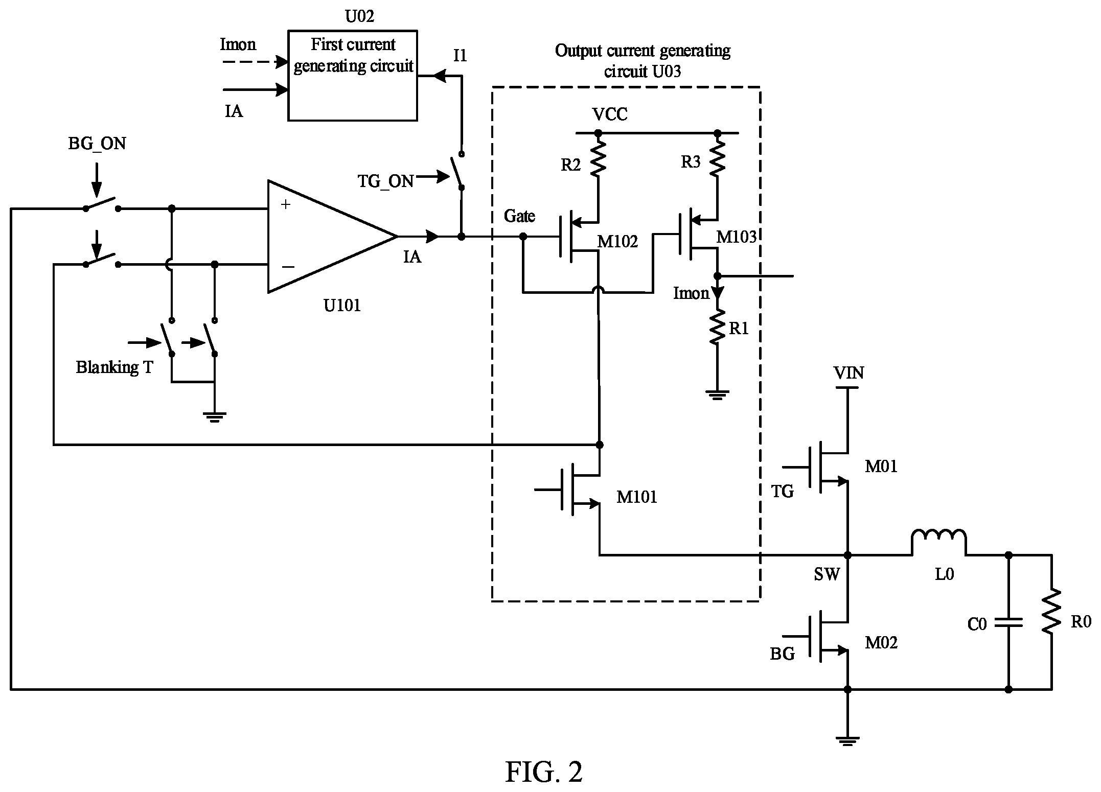 Patent US11777409 Figure 2 – Inductive current simulation circuit of switching circuit, inductive current simulation method of switching circuit, and switched-mode power supply