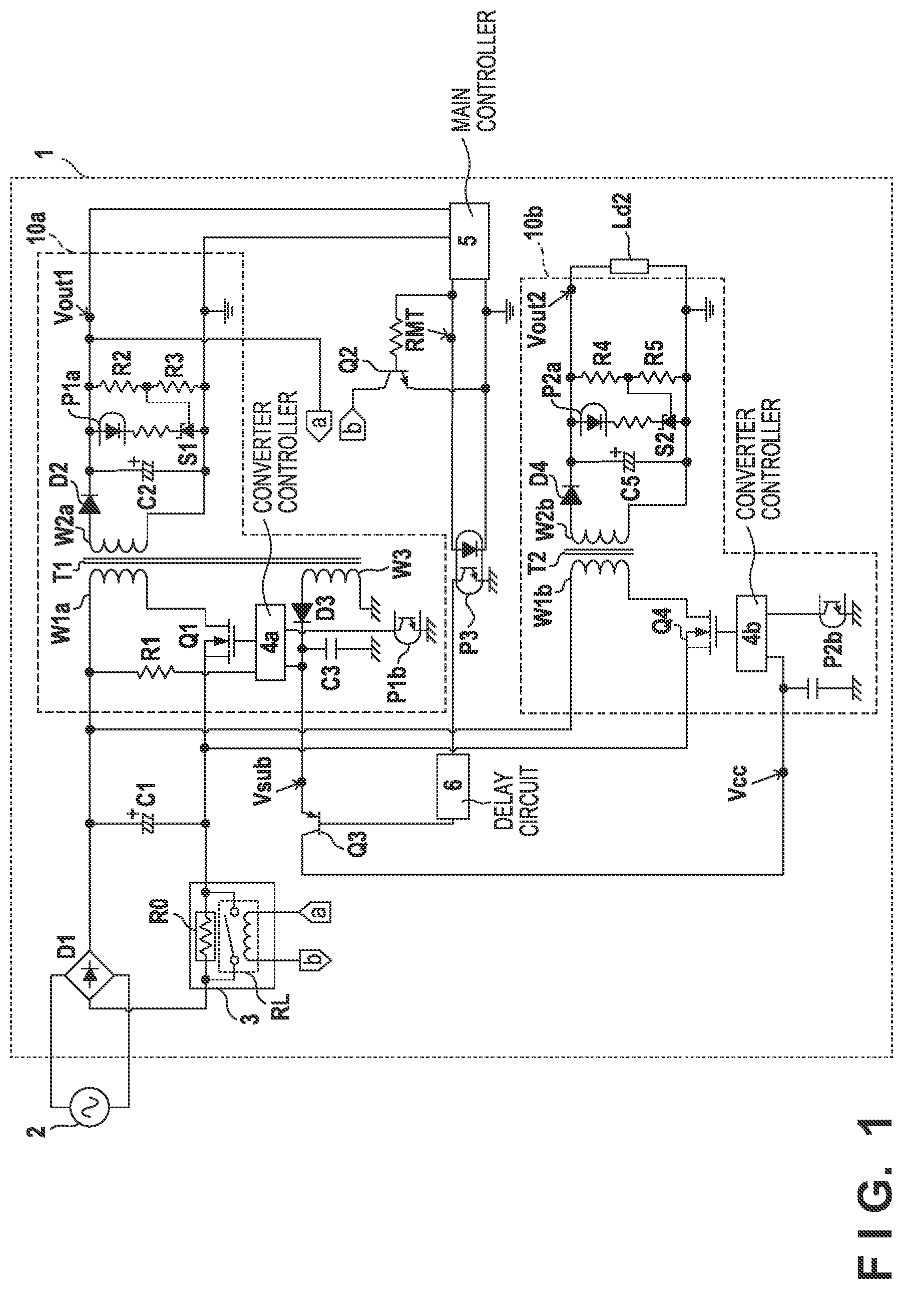 Patent US11777410 — Power supply apparatus for stabilizing power supply capability of auxiliary winding provided in transformer — Figure 1