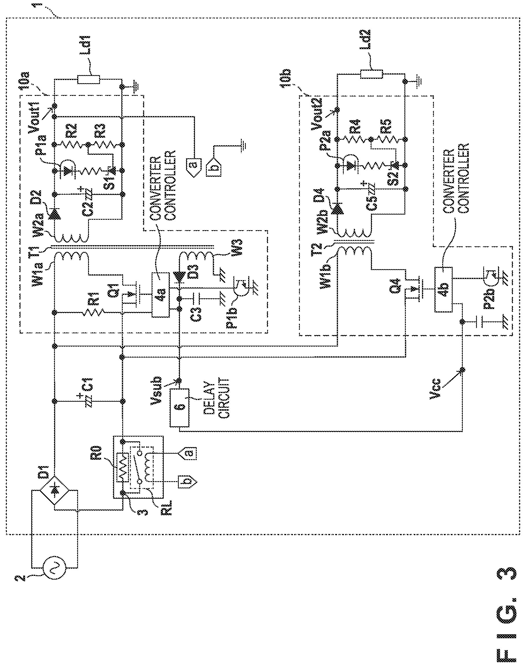 Patent US11777410 Figure 3 – Power supply apparatus for stabilizing power supply capability of auxiliary winding provided in transformer